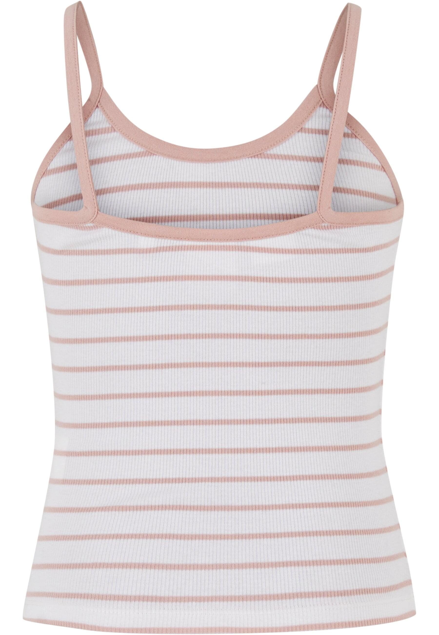 URBAN CLASSICS Muskelshirt »Urban Classics Girls Striped Rib Basic Top«, (1 tlg.)