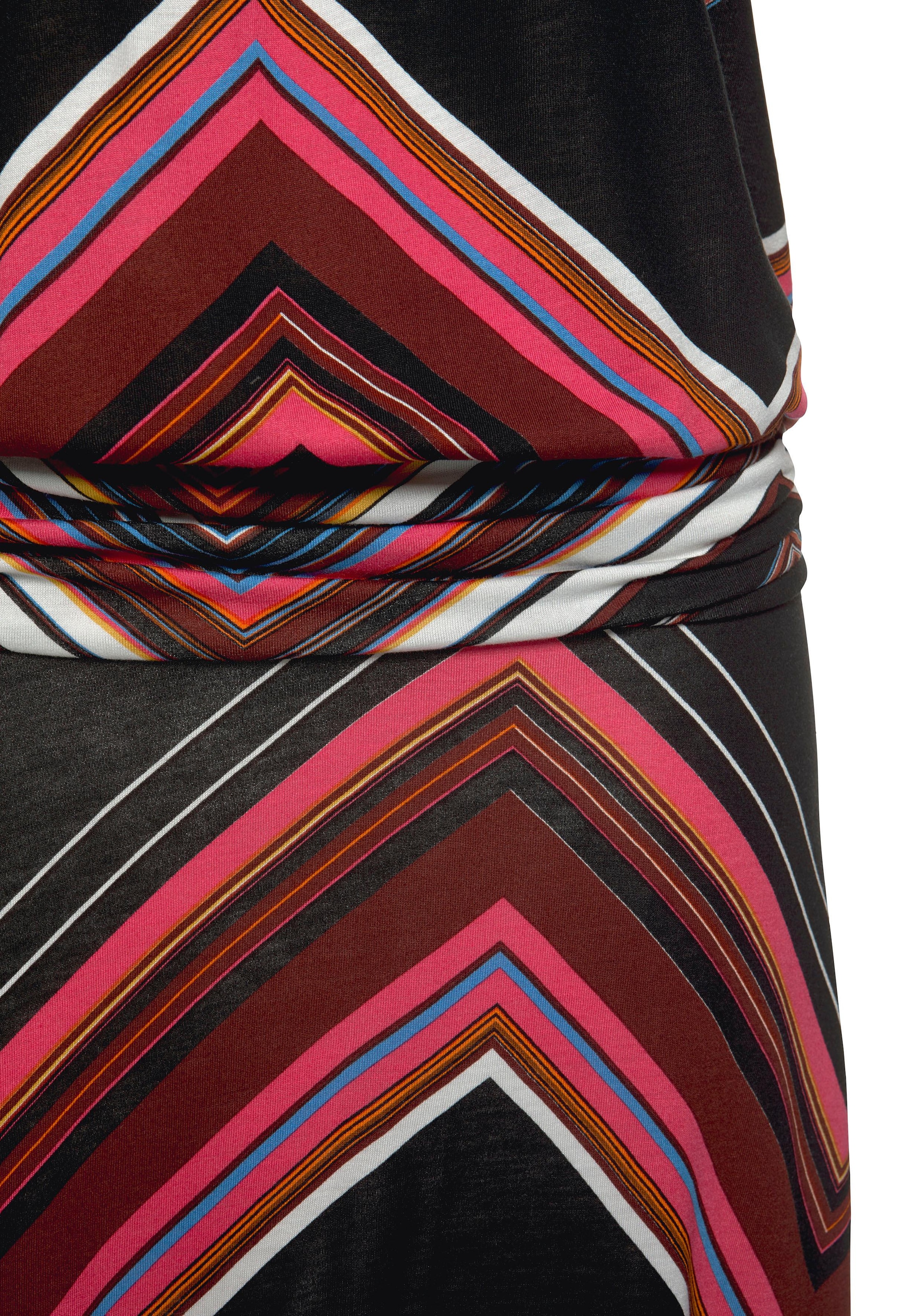LASCANA Strandkleid, mit Zick-zack-Muster online kaufen | BAUR