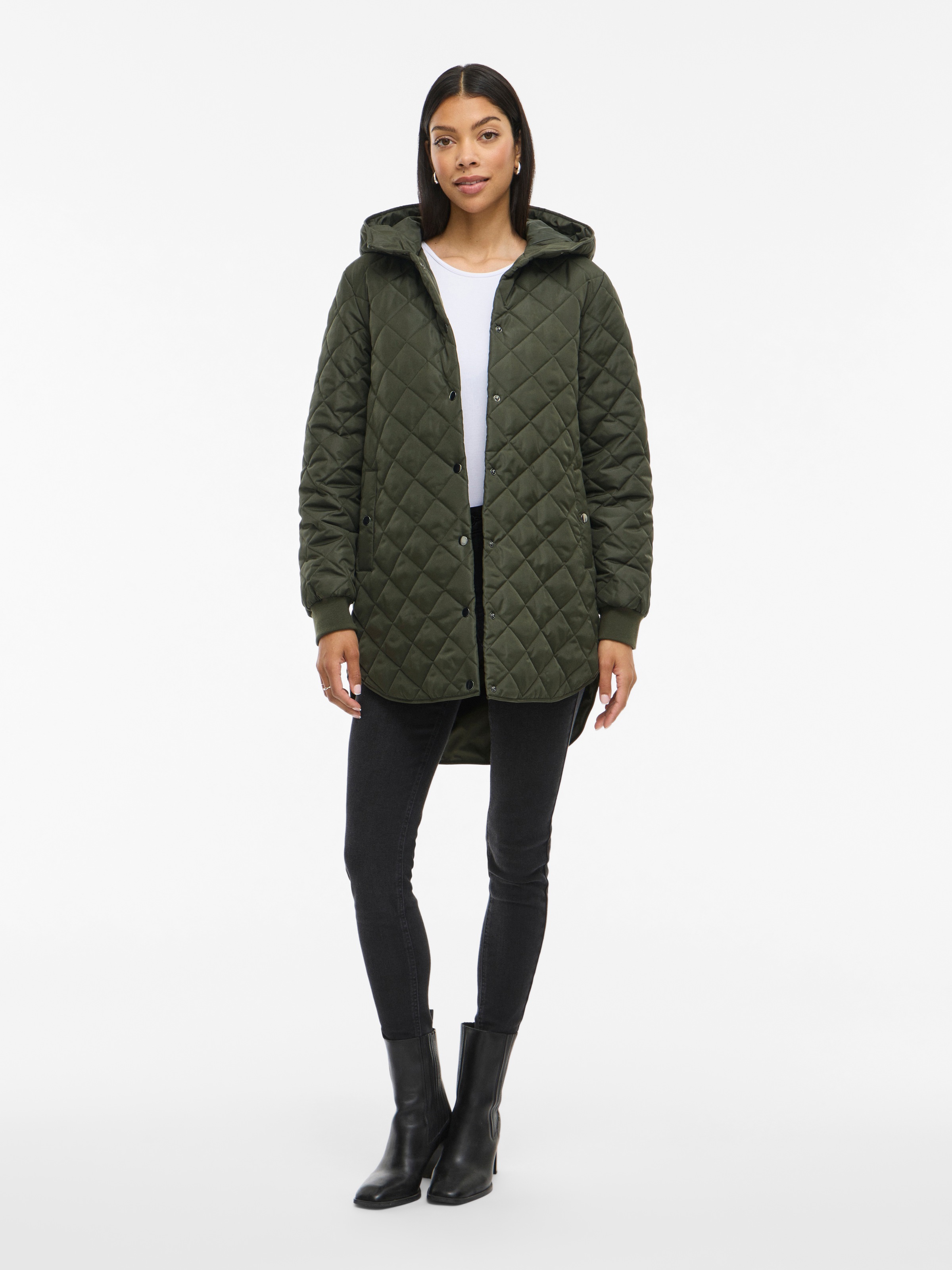 Thumbnail - Vila Steppjacke "VITATE L/S HOODED JACKET - NOOS" mit Kapuze