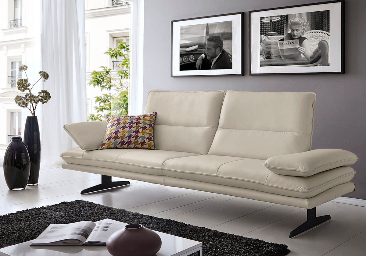 W.SCHILLIG 2,5-Sitzer »broadway, Designsofa mit tollem Sitzkomfort«, Sitztiefenverstellung, Kopfteil- & Seitenteilverstellung, Breite 216cm