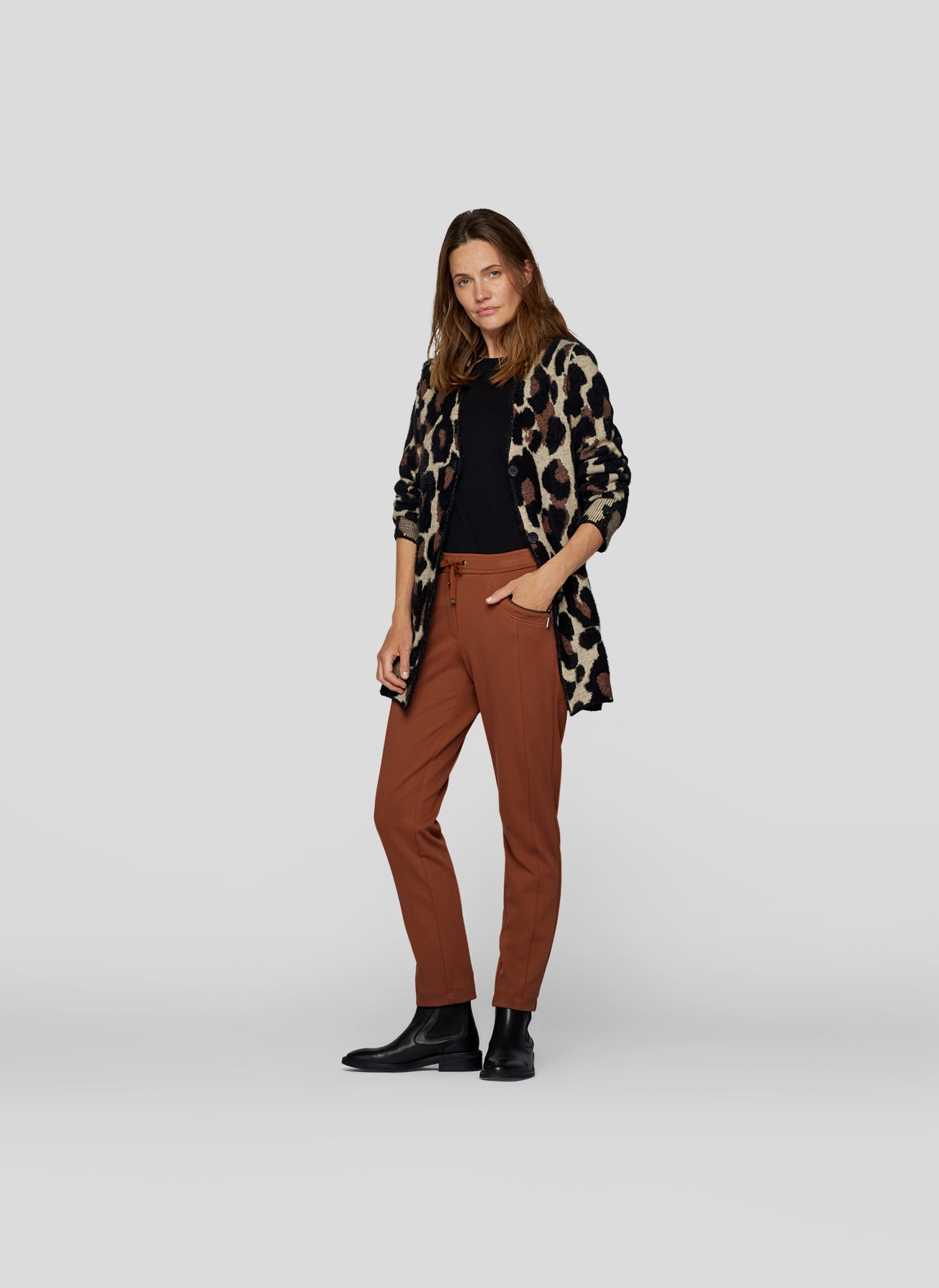 Rabe Strickjacke »Rabe Cardigan im Leopardenmuster«
