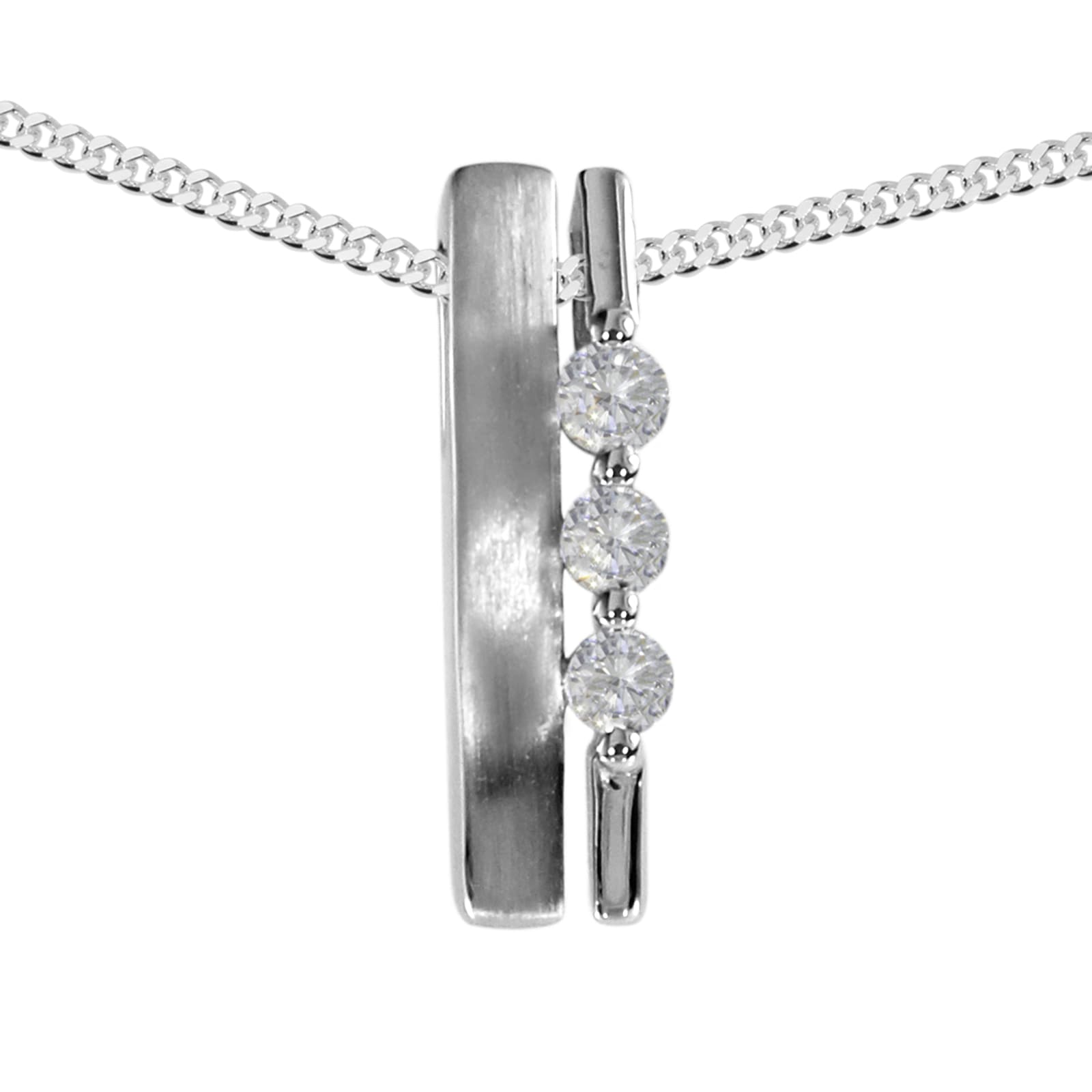 Kette mit Anhänger OSTSEE-SCHMUCK "Ostsee-Schmuck Kette mit Anhänger Gleiter-Alicia" Gr. 42, silber, Halsketten, Damen, 42cm, Silber 925 (Sterlingsilber), L: 42