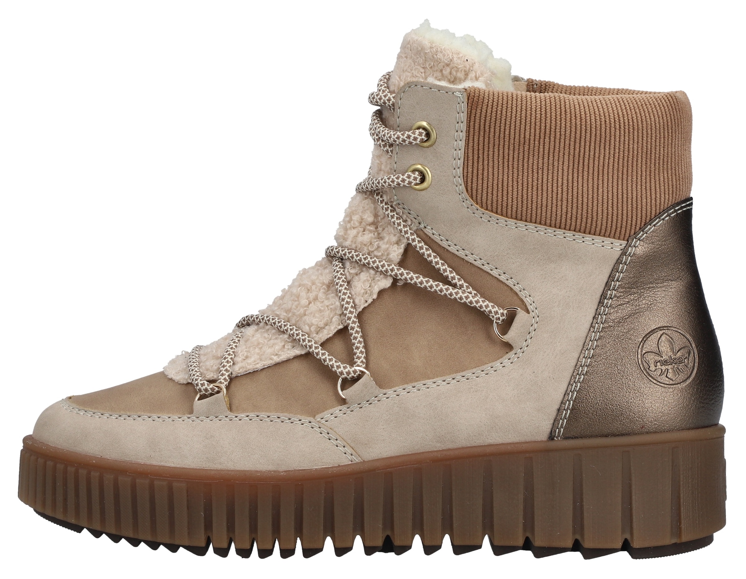 Rieker Winterboots  Schnürboots, Plateauboots, mit Warmfutter