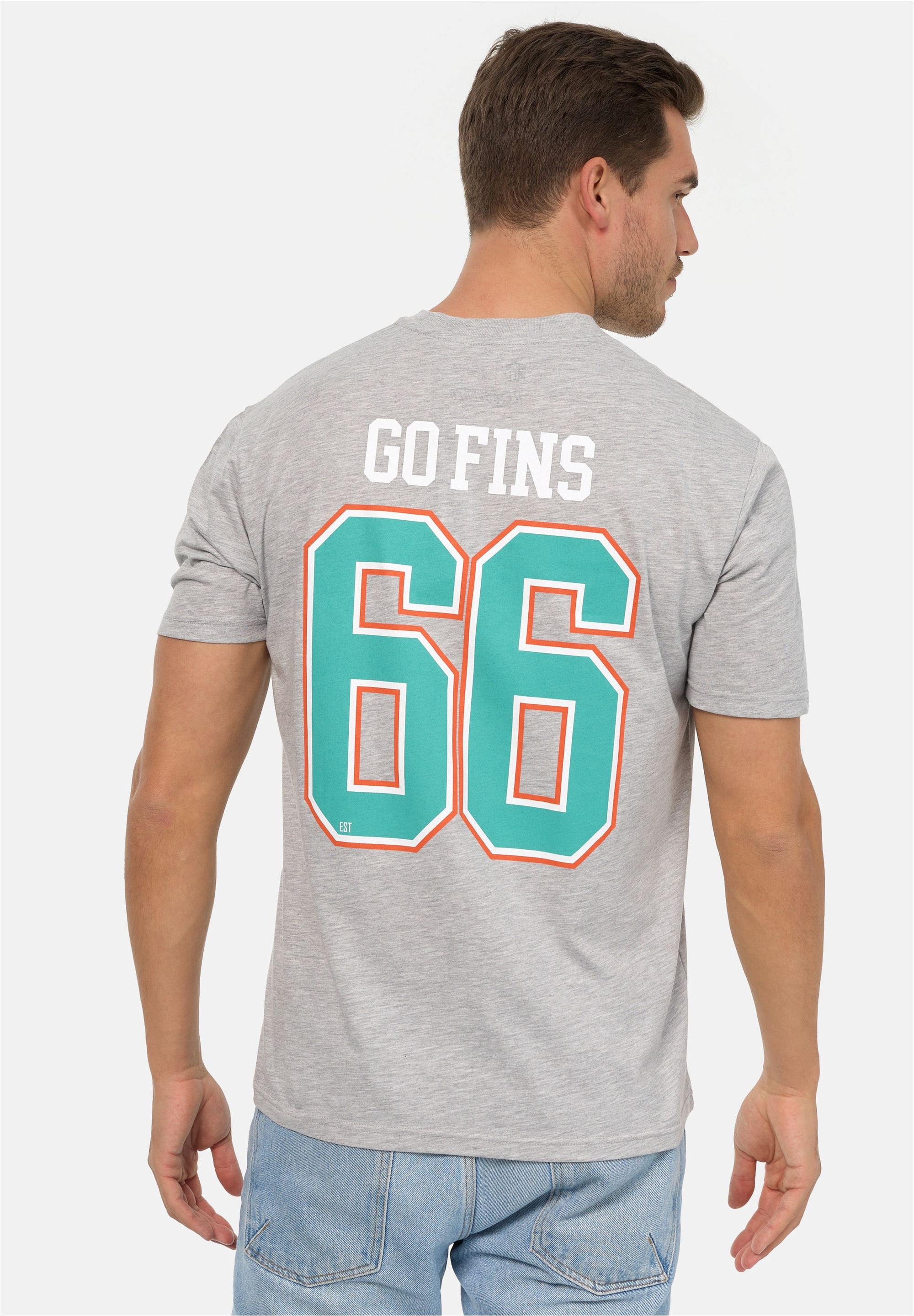 Recovered T-Shirt »NFL Dolphins 66 Relaxed«, (1 tlg.), für alle Miami Dolphins-Fans