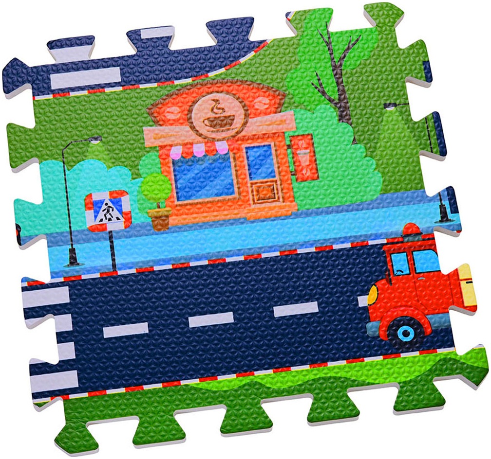 Knorrtoys® Puzzle »Straße«, Puzzlematte, Bodenpuzzle