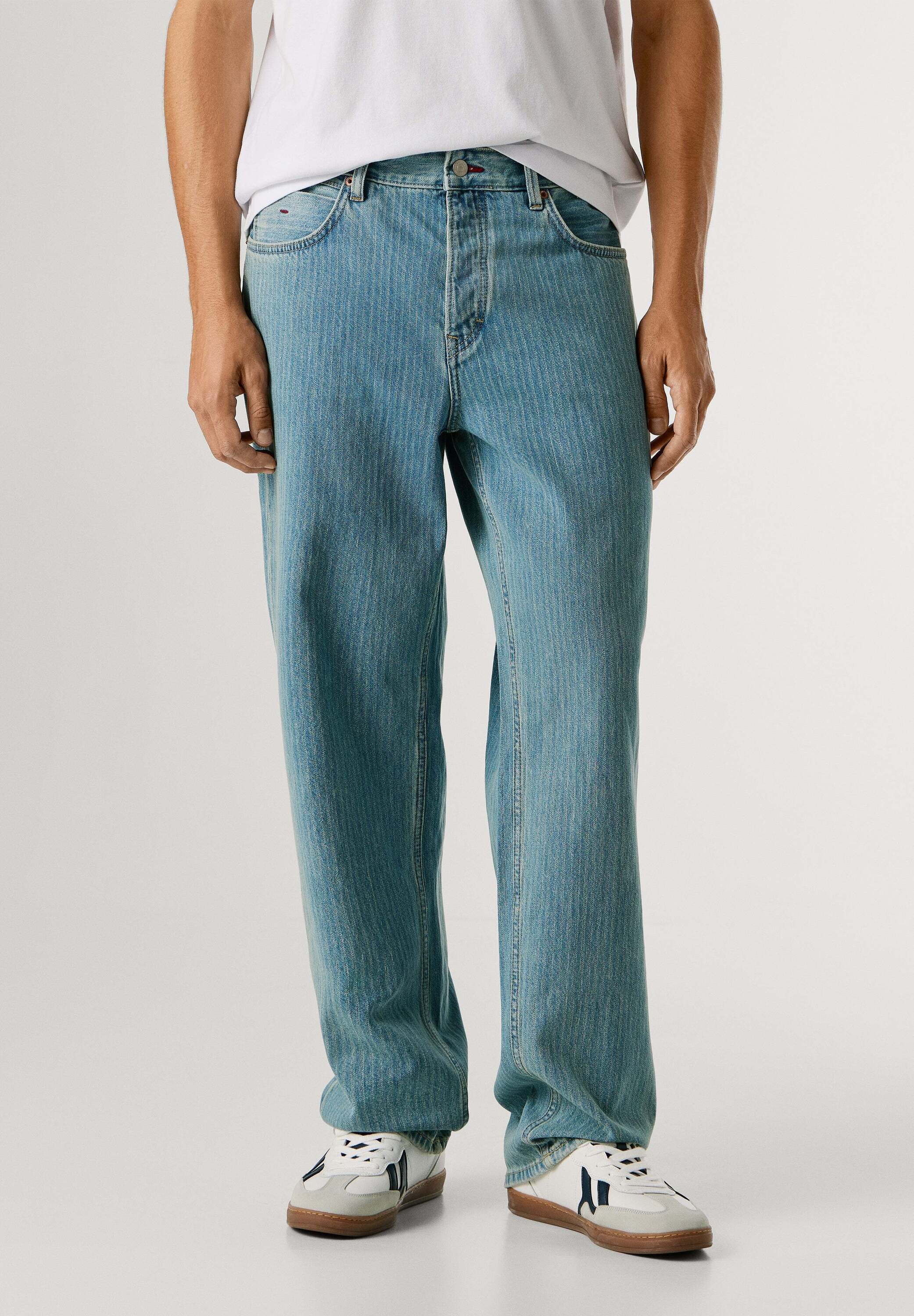 Pepe Jeans Relax-fit-Jeans "relaxed fit jeans LOOSE TAPERED JEANS HELIX STRIPED"