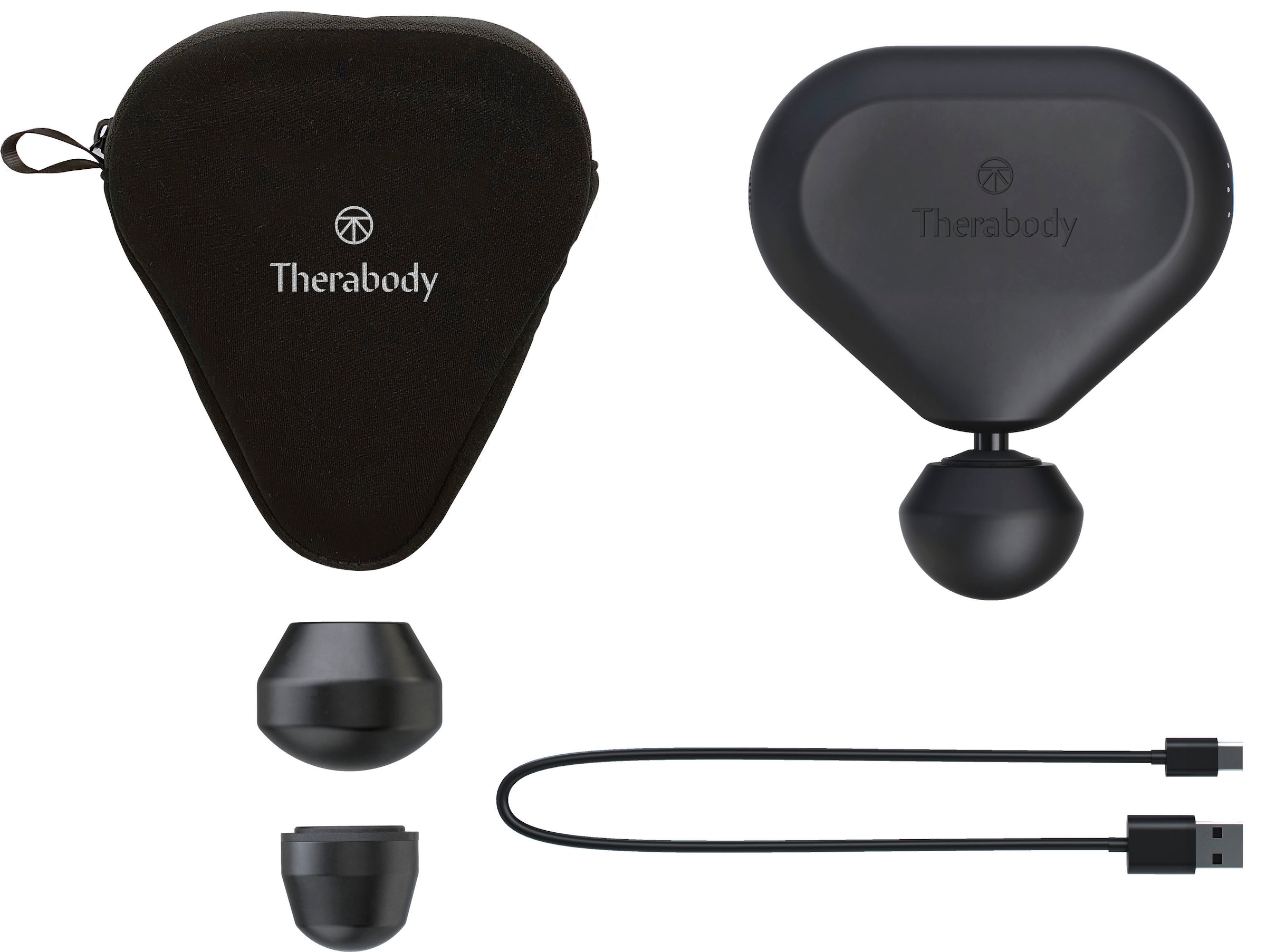 Therabody Massagepistole "Theragun Mini 2.0", (portabel, Licht & App-Steuerung), Schmerzlinderung, Erholung, Stressreduk