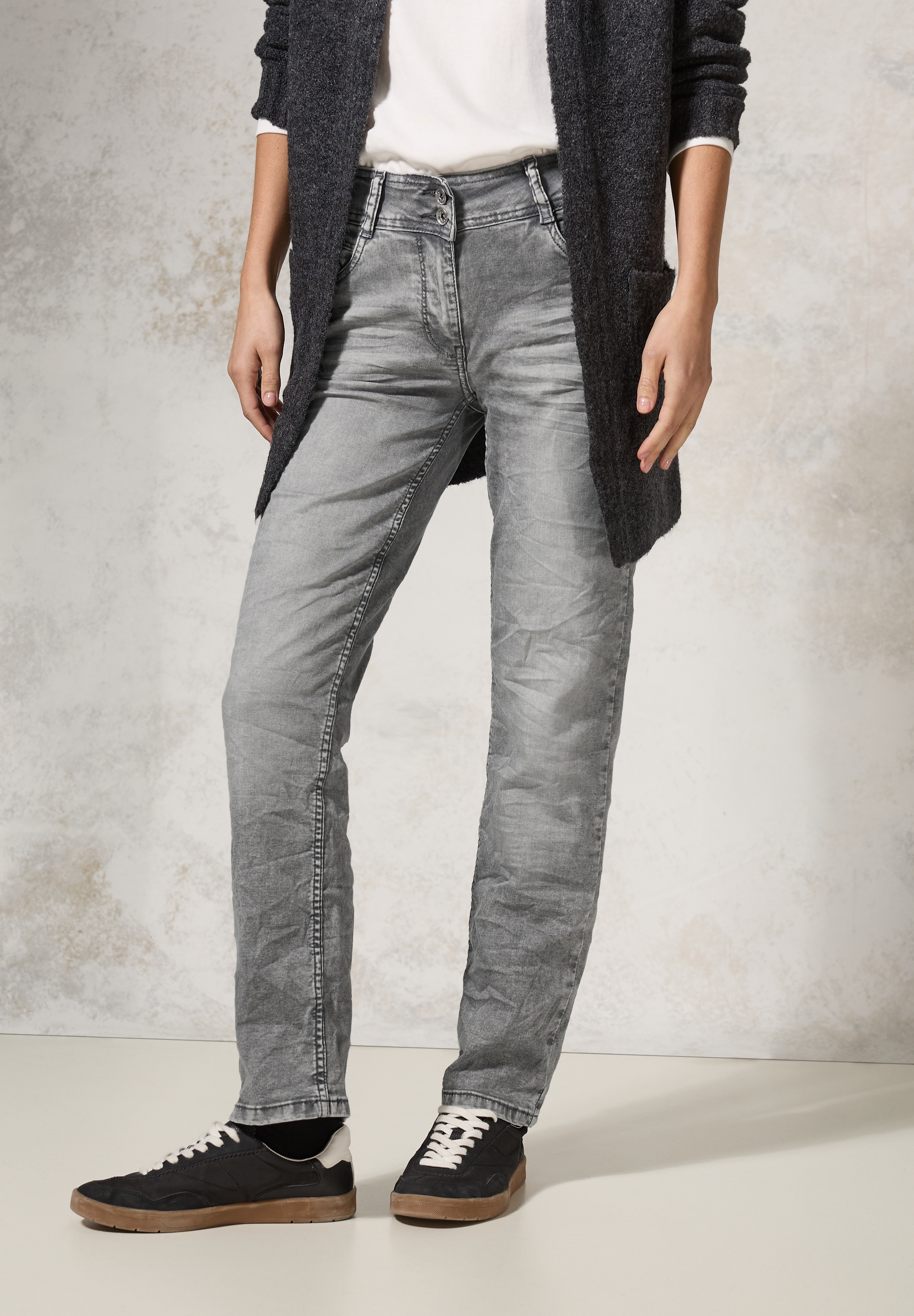 Cecil Straight-Jeans, Middle Waist