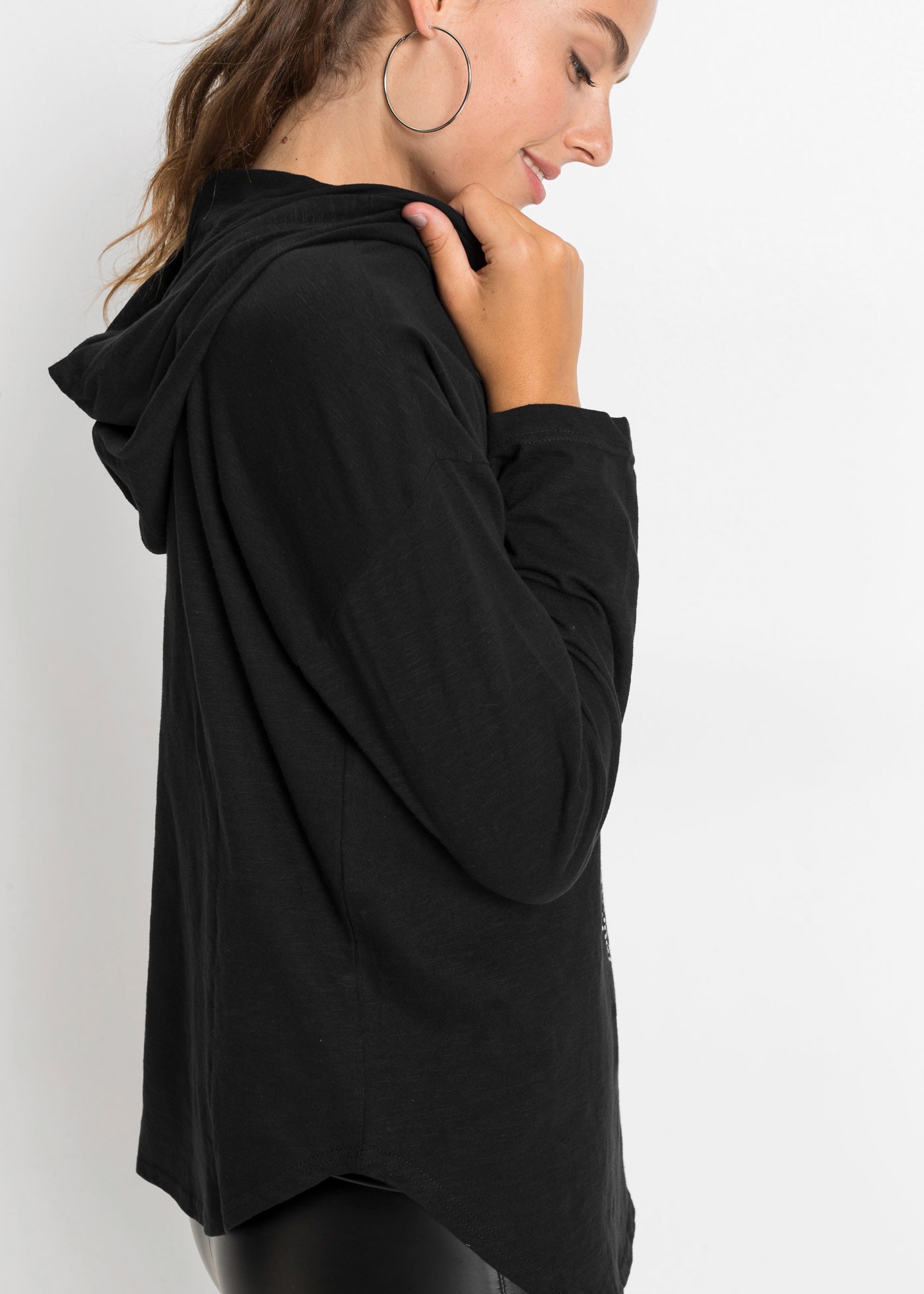 bonprix Longshirt »Oversize-Longshirt mit Kapuze«, Oversize-Longshirt mit Kapuze
