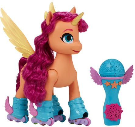 Hasbro Spielfigur »My Little Pony, A New Generation - Sing- und Skatespaß Sunny Starscout«, mit Sound, leuchtendem Horn und bewegl. Flügeln