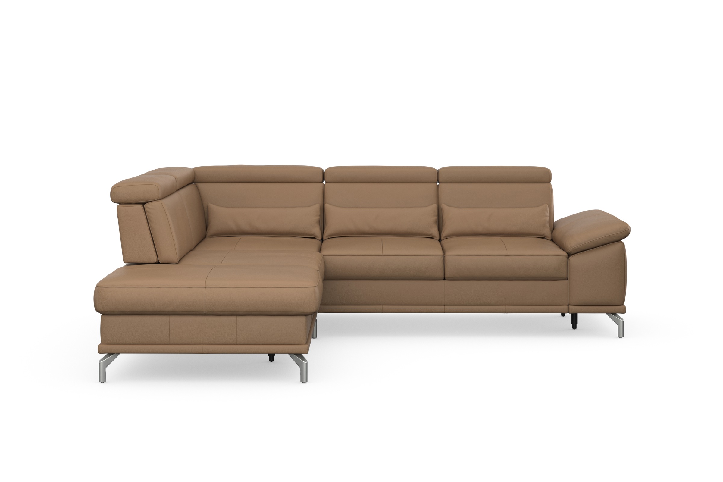 sit&more Ecksofa "Cabrio L-Form, B: 274 cm, mit Sitztiefen-, Arm- & Kopftei günstig online kaufen