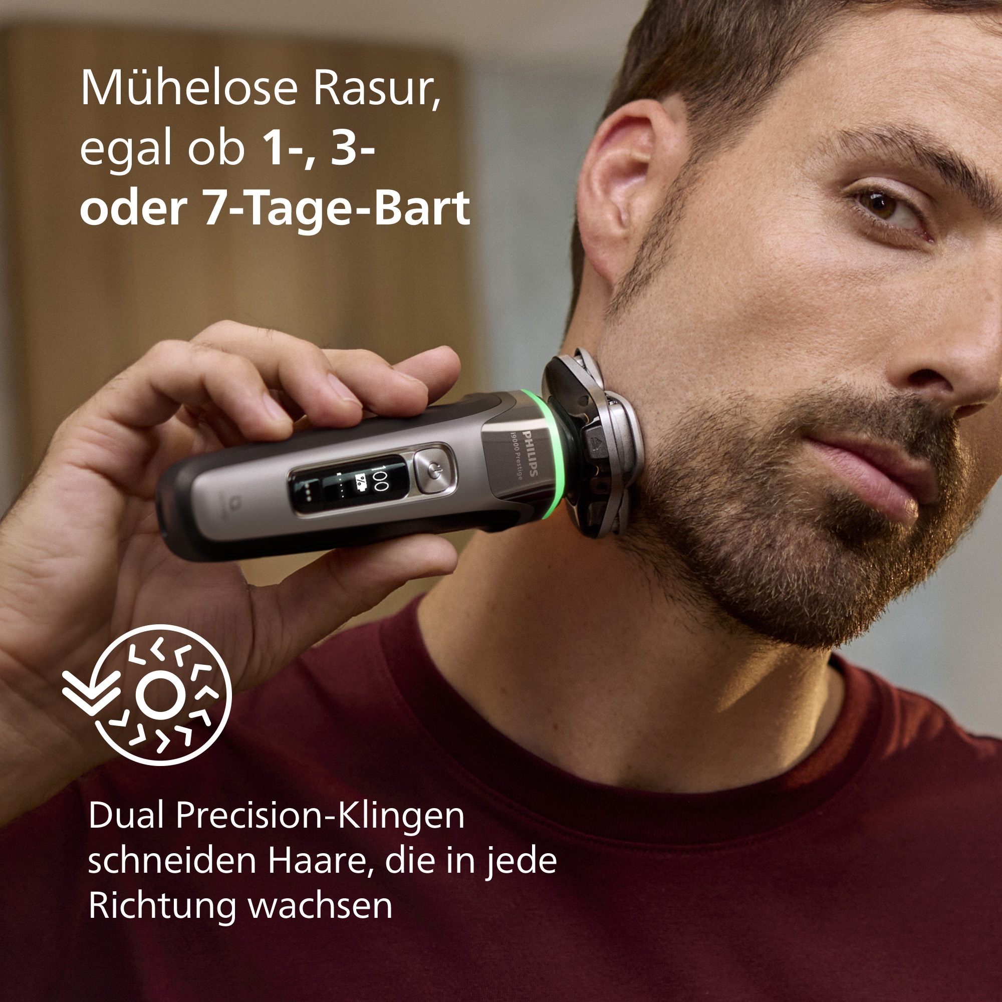 Philips Elektrorasierer »Series i9000 Prestige XP9202/10«, integrierter Präzisionstrimmer, mit SkinIQ Technologie, inkl. Ladestand, Reiseetui