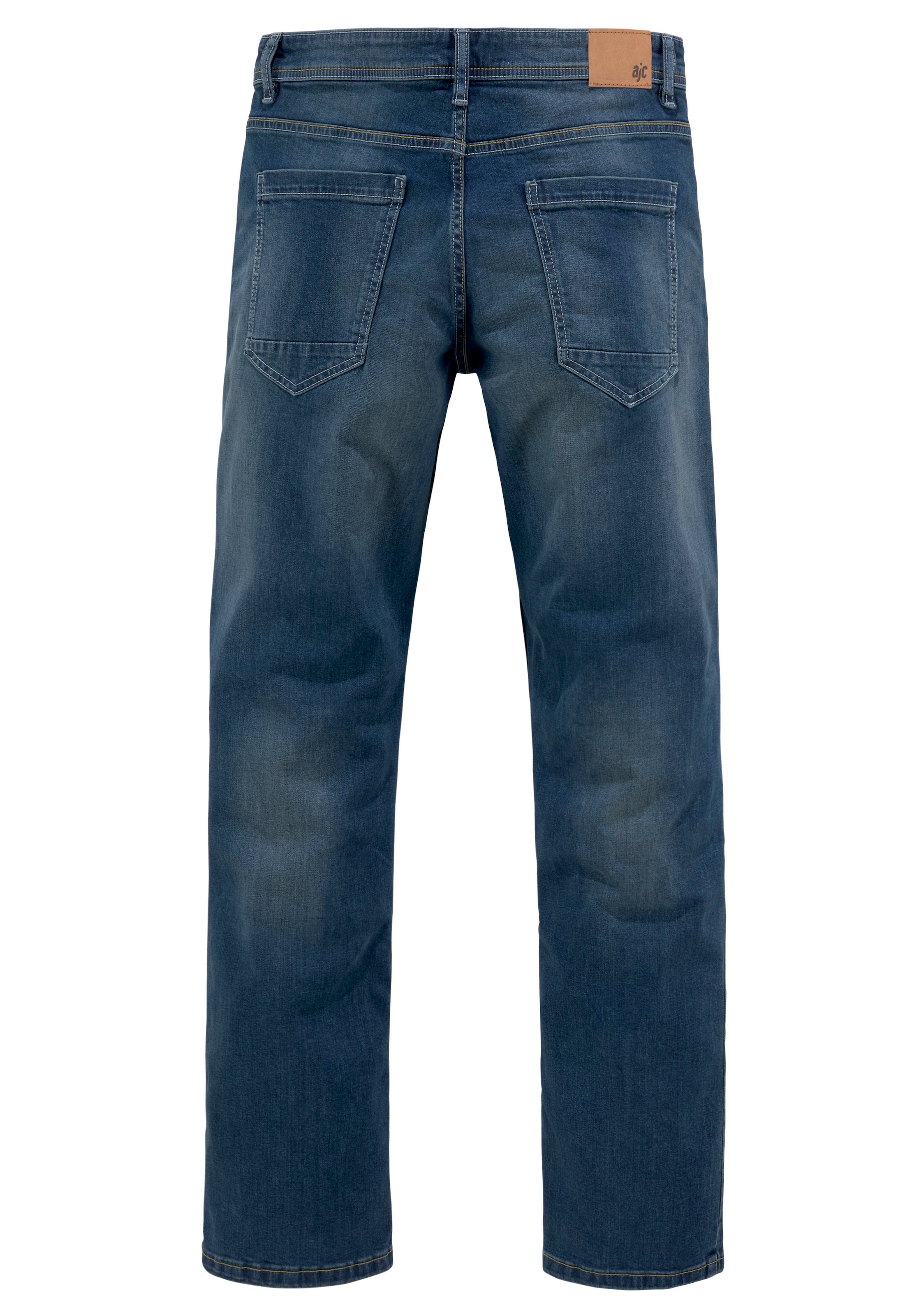 AJC Straight-Jeans, gerade geschnitten, Used-Look-Waschung, niedrige Leibhöhe