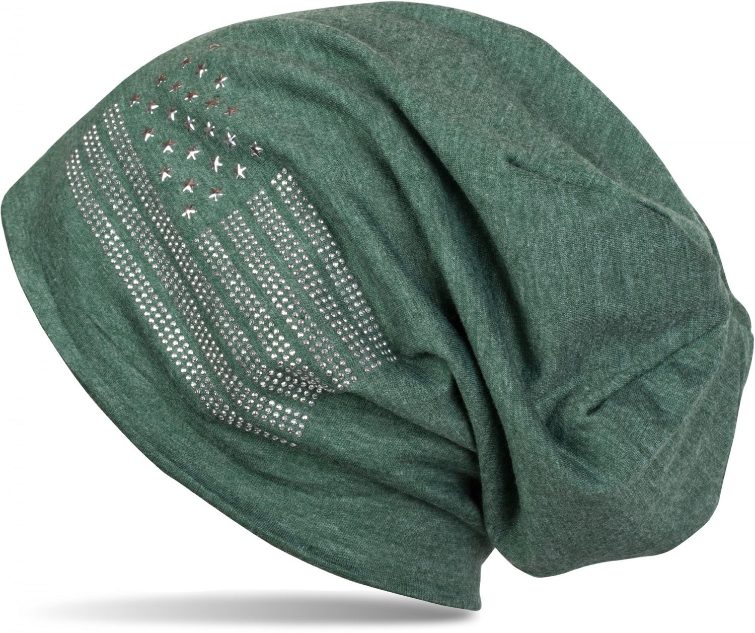 styleBREAKER Beanie "Beanie mit USA Flagge aus Strass" 1 Stk.