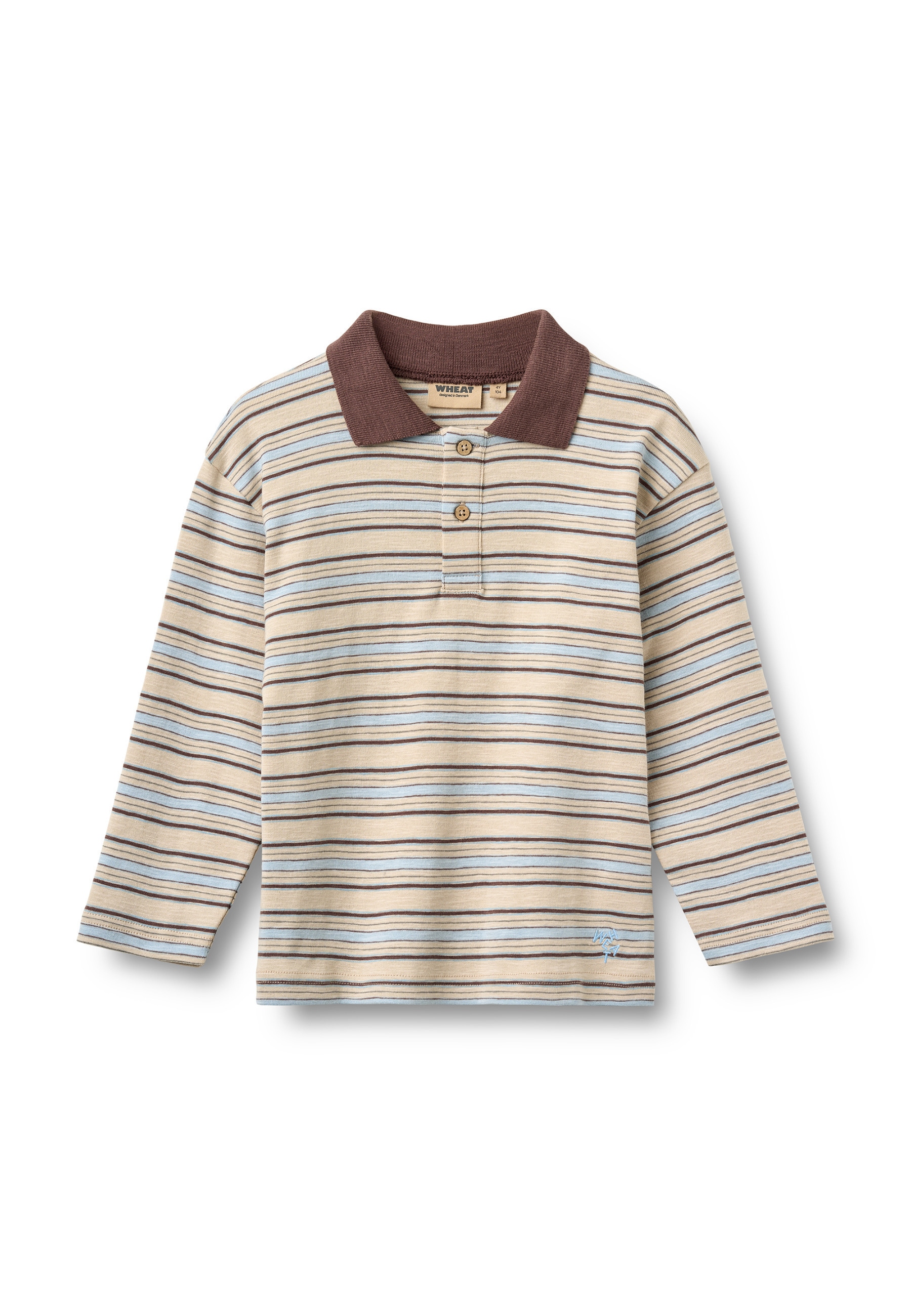 WHEAT Poloshirt "WHEAT Polo Shirt L/S Fred" 1
