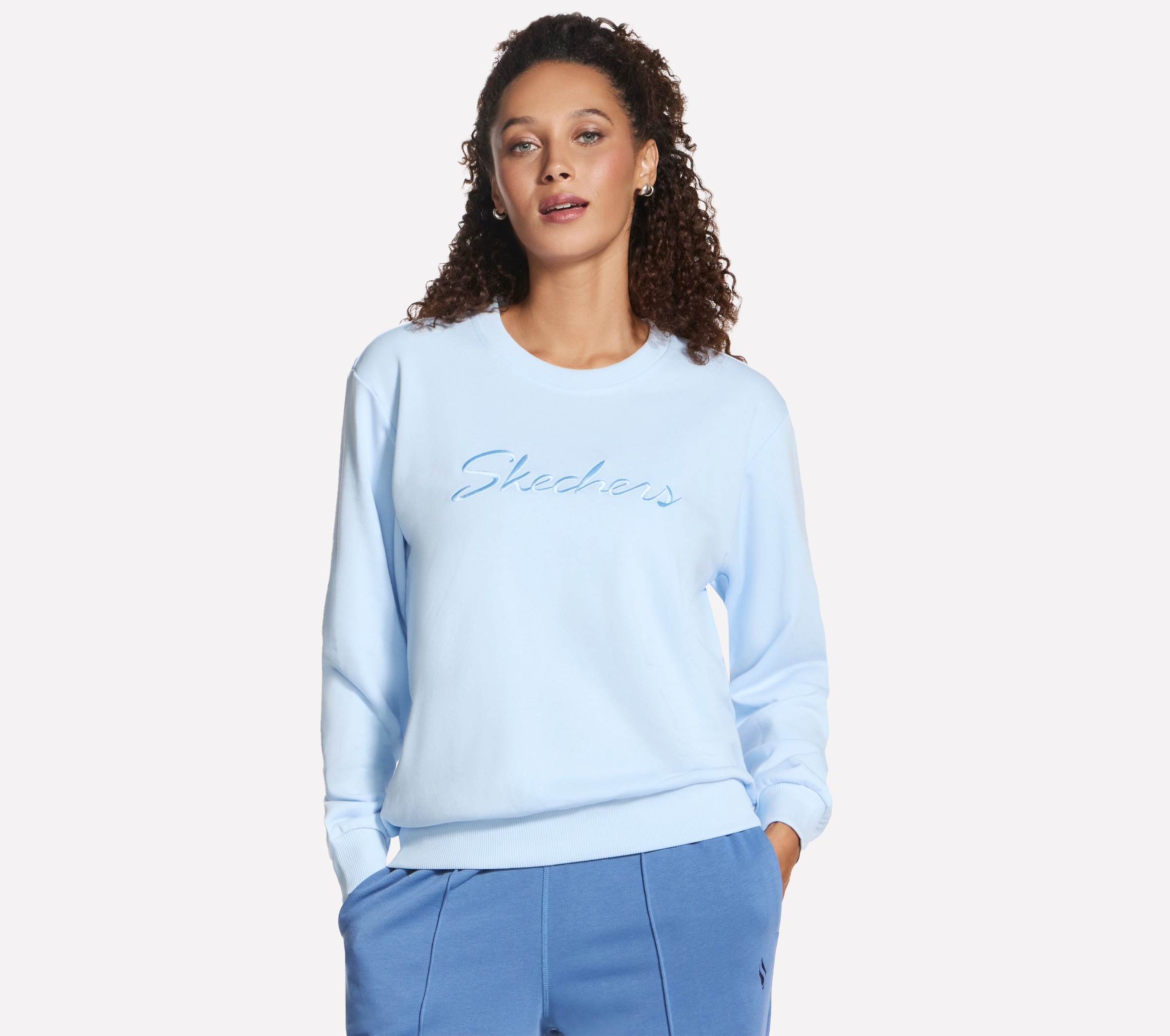 Skechers Sweatshirt "SKECHERS SIGNATURE CREW", aus Baumwolle und Polyester, für Erwachsene
