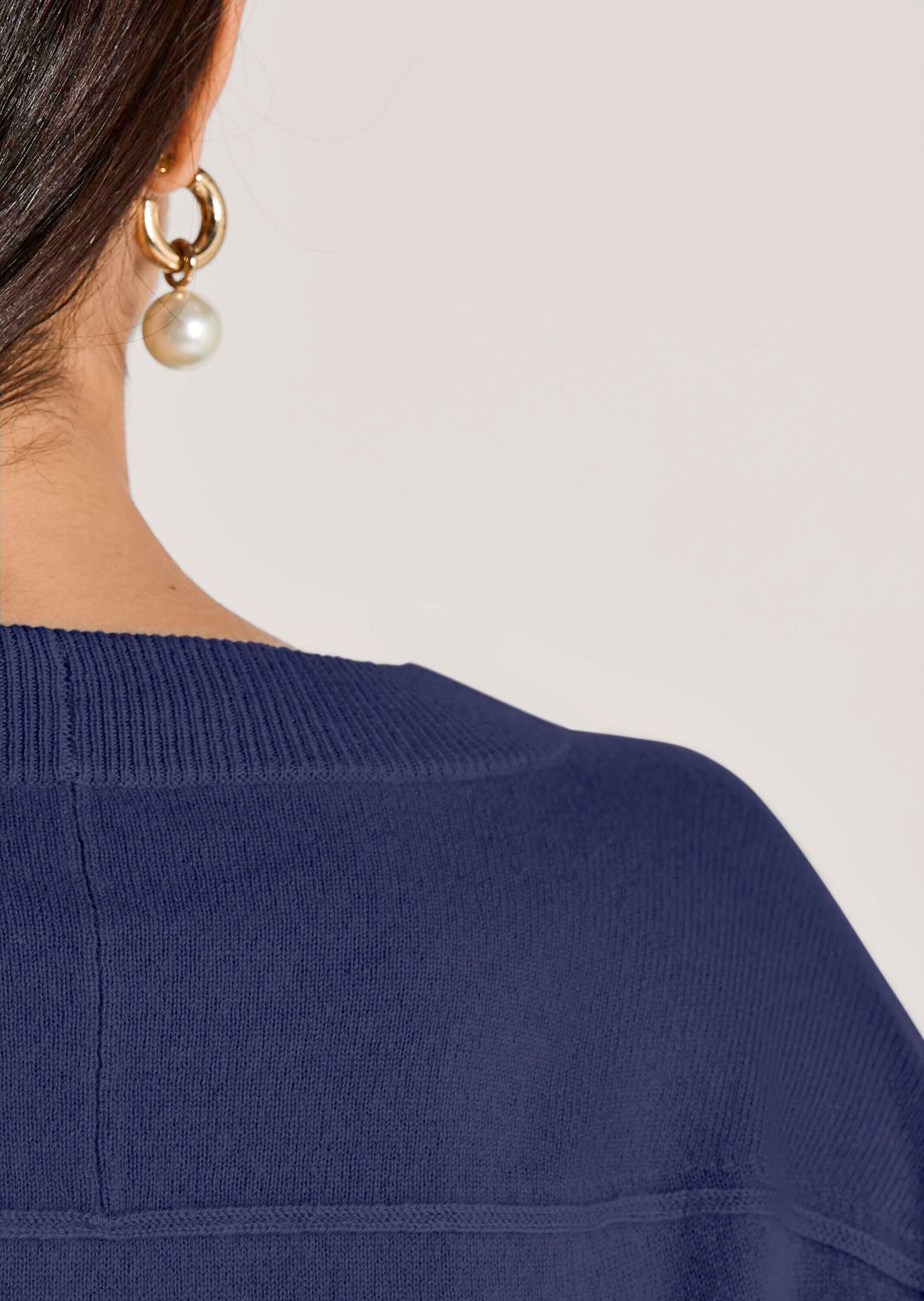 MADELEINE Longpullover »Pullover Kurzer Oversize-Pullover mit Kaschmir«