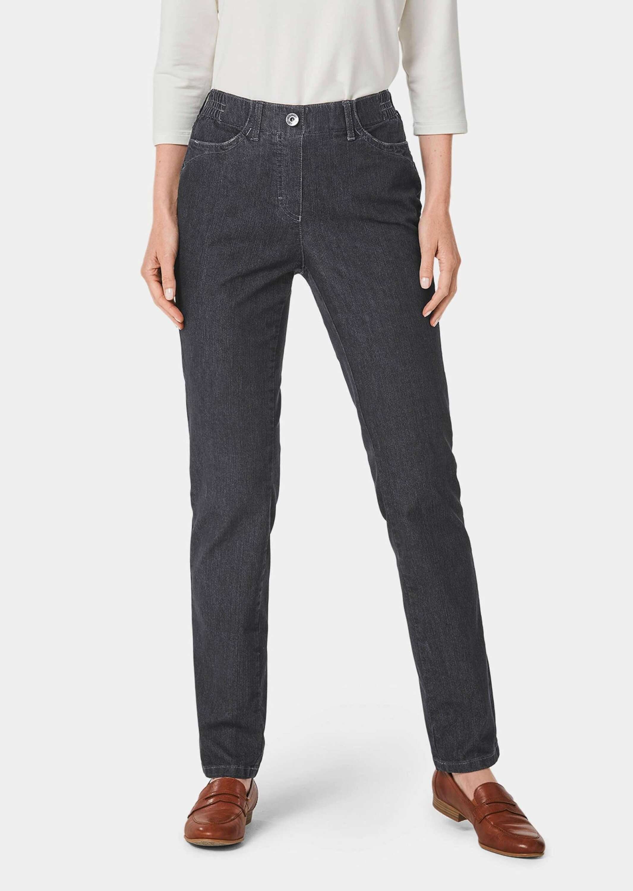 Thumbnail - GOLDNER Regular-fit-Jeans "Edel geschmückte Jeansschlupfhose MARTHA"