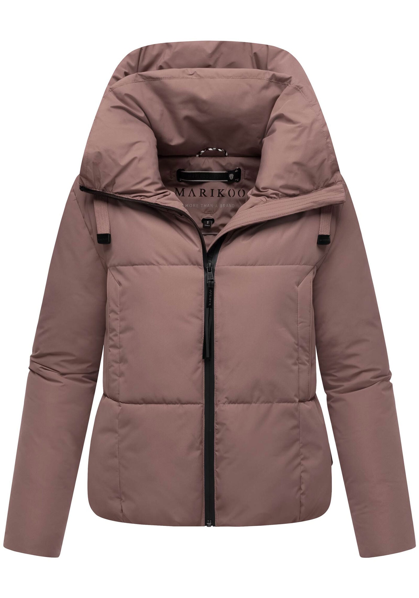 Marikoo Winterjacke »Ninikaa«, kurze Winter Jacke mit extra hohem Windschutzkragen