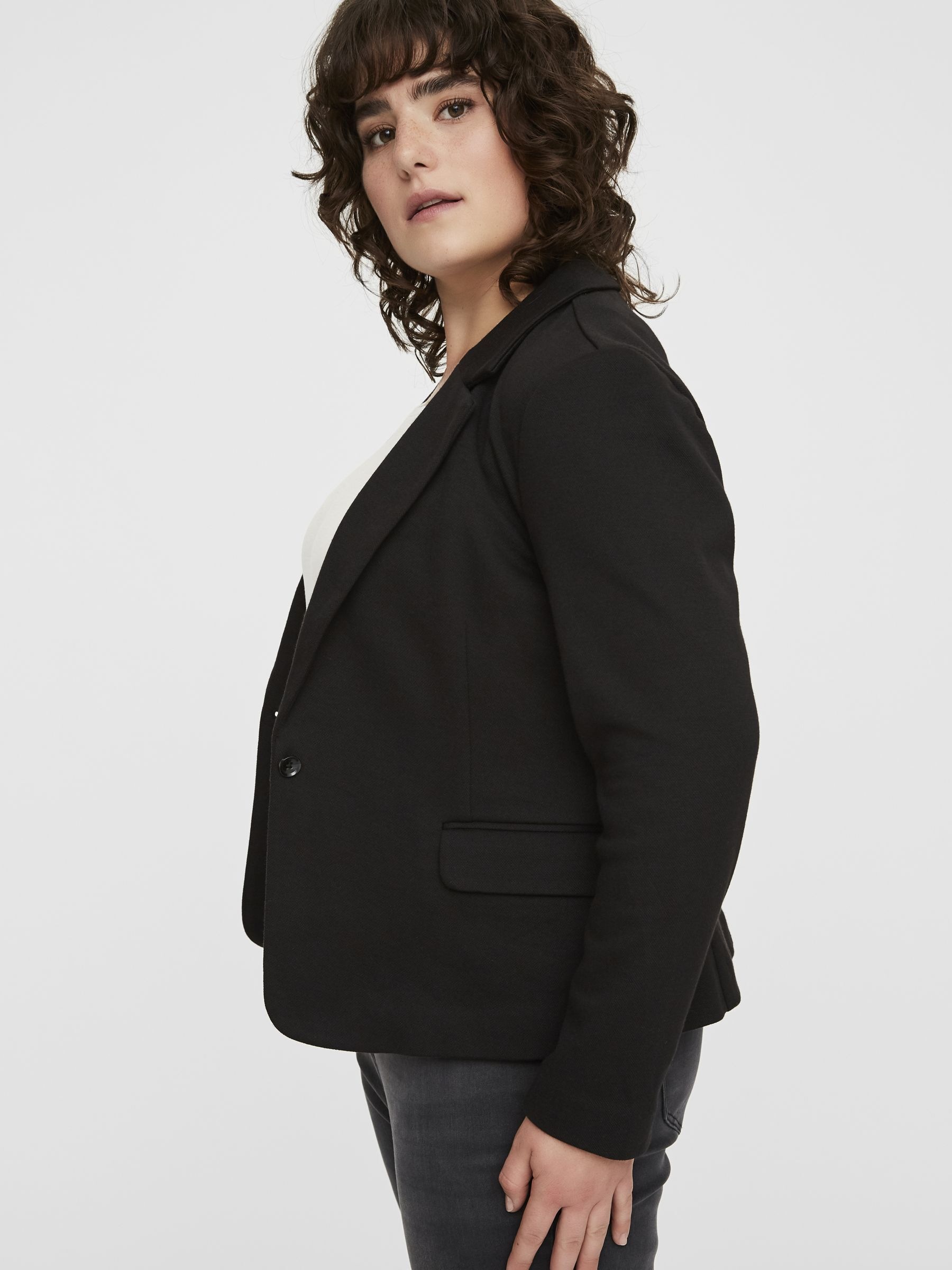 Vero Moda Curve Sweatblazer "VMJULIA LS BLAZER NOOS CURVE" günstig online kaufen