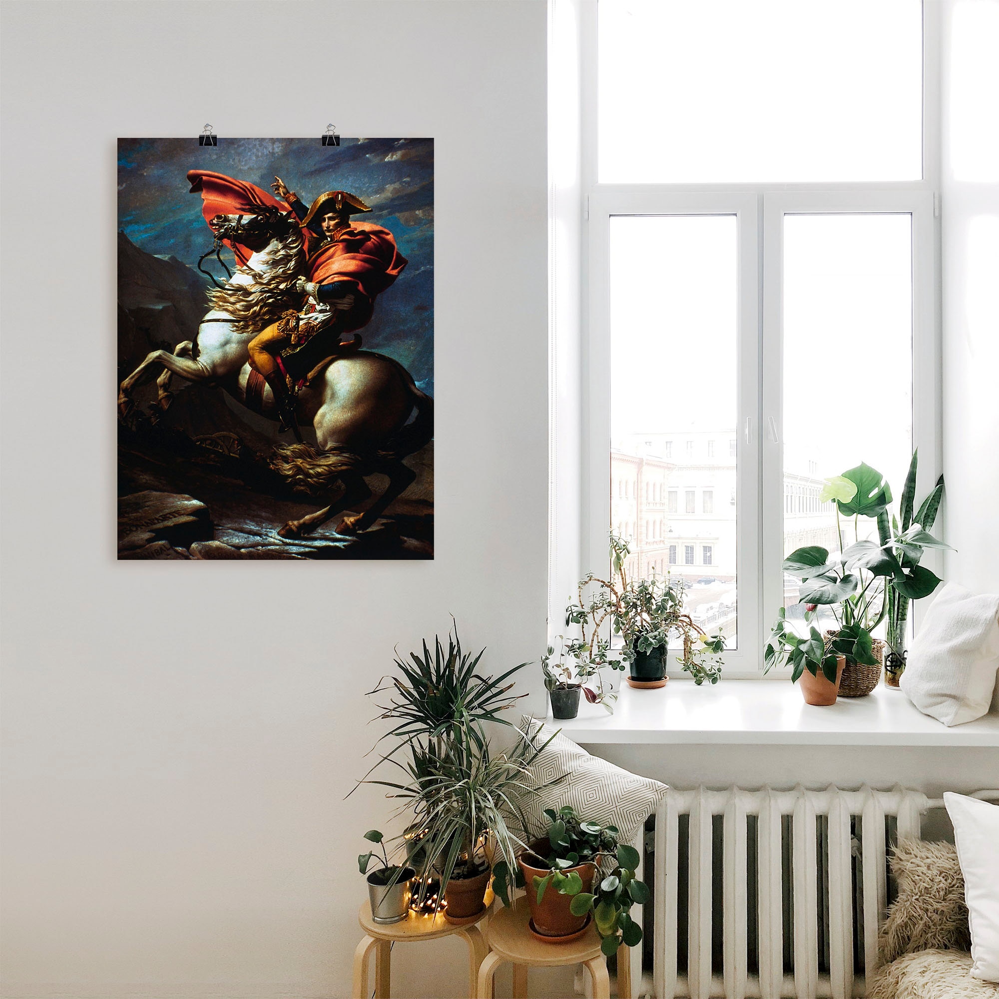 Artland Wandbild »Napoleon überquert die Alpen, 1800 II«, Menschen, (1 St.), als Alubild, Leinwandbild, Wandaufkleber oder Poster in versch. Größen