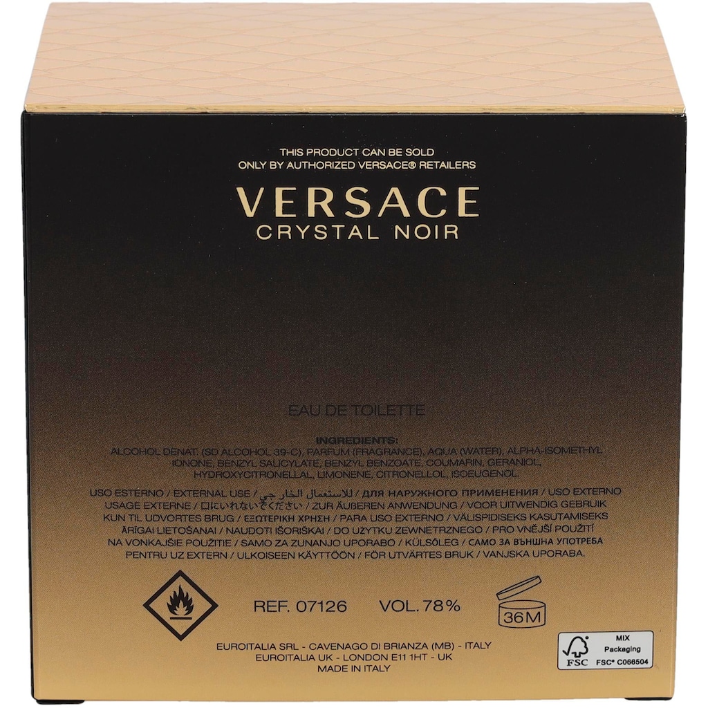 Versace Eau de Toilette »Bright Crystal Noir«