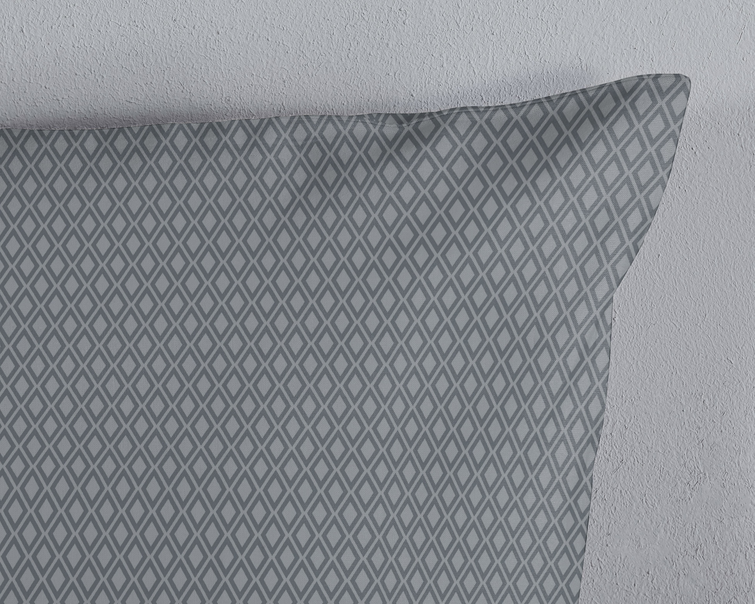hip Kissenhülle »Olinga«, (1 St., 1- 40x80 cm Kissenhülle), Baumwolle, Mako-Satin, 40x80, 1 Stück, Reißverschluss, Anthrazit