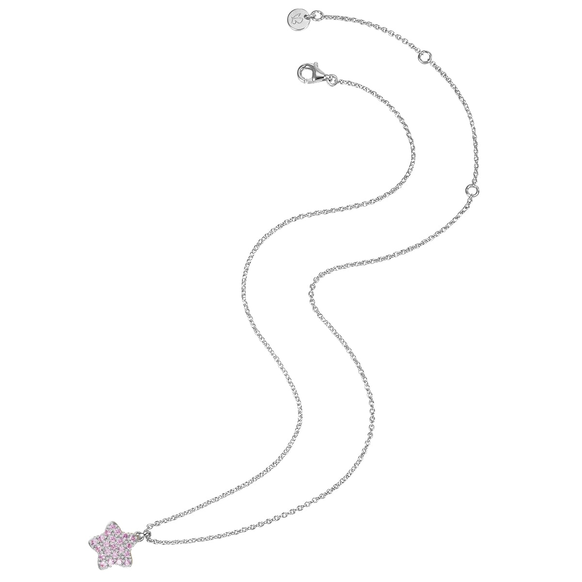 Glanzstücke München Kette mit Anhänger »LLL8« Kette mit Anhänger Sterling Silber Zirkonia pink