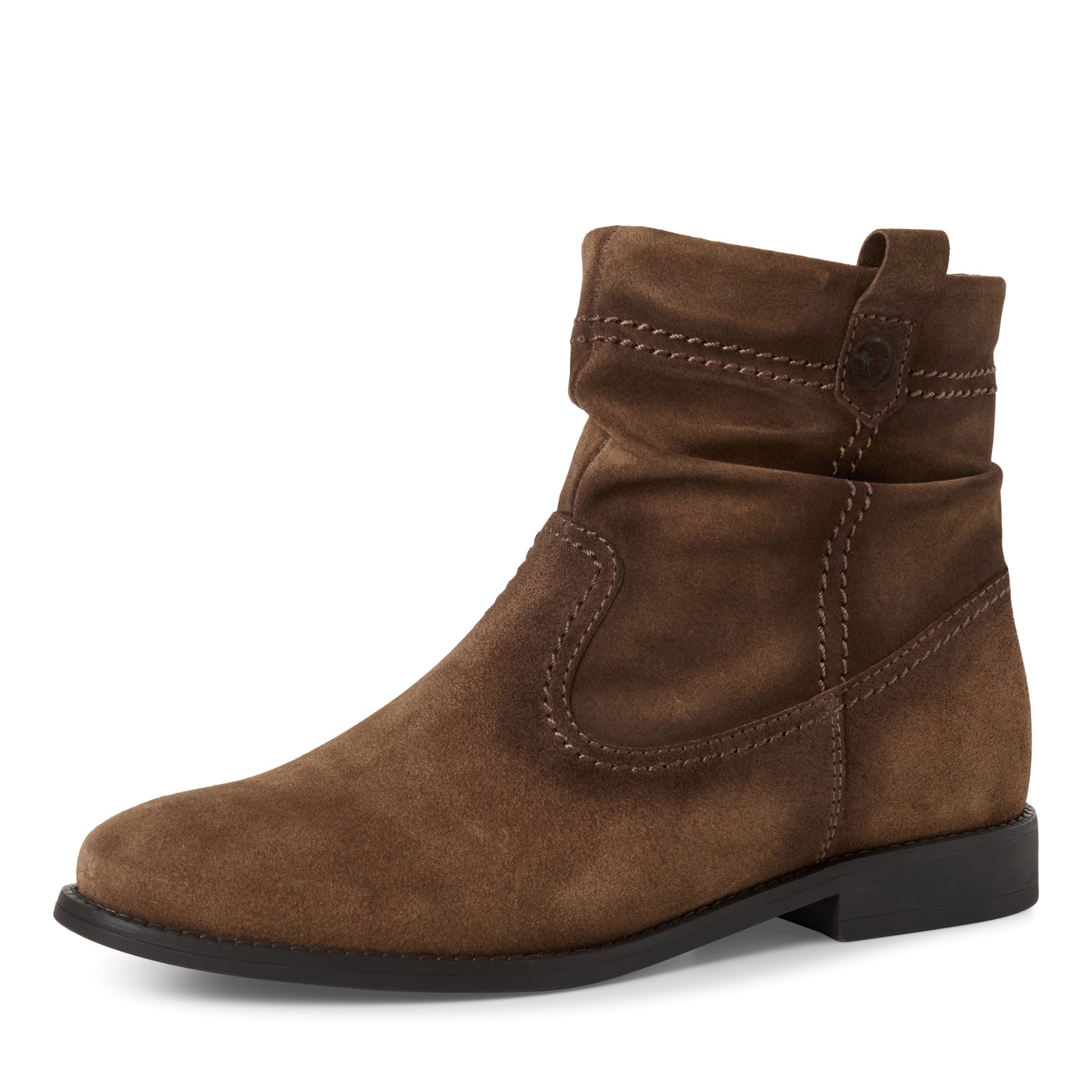 Tamaris Blockabsatz, Boots mit Falten im slouchy Look