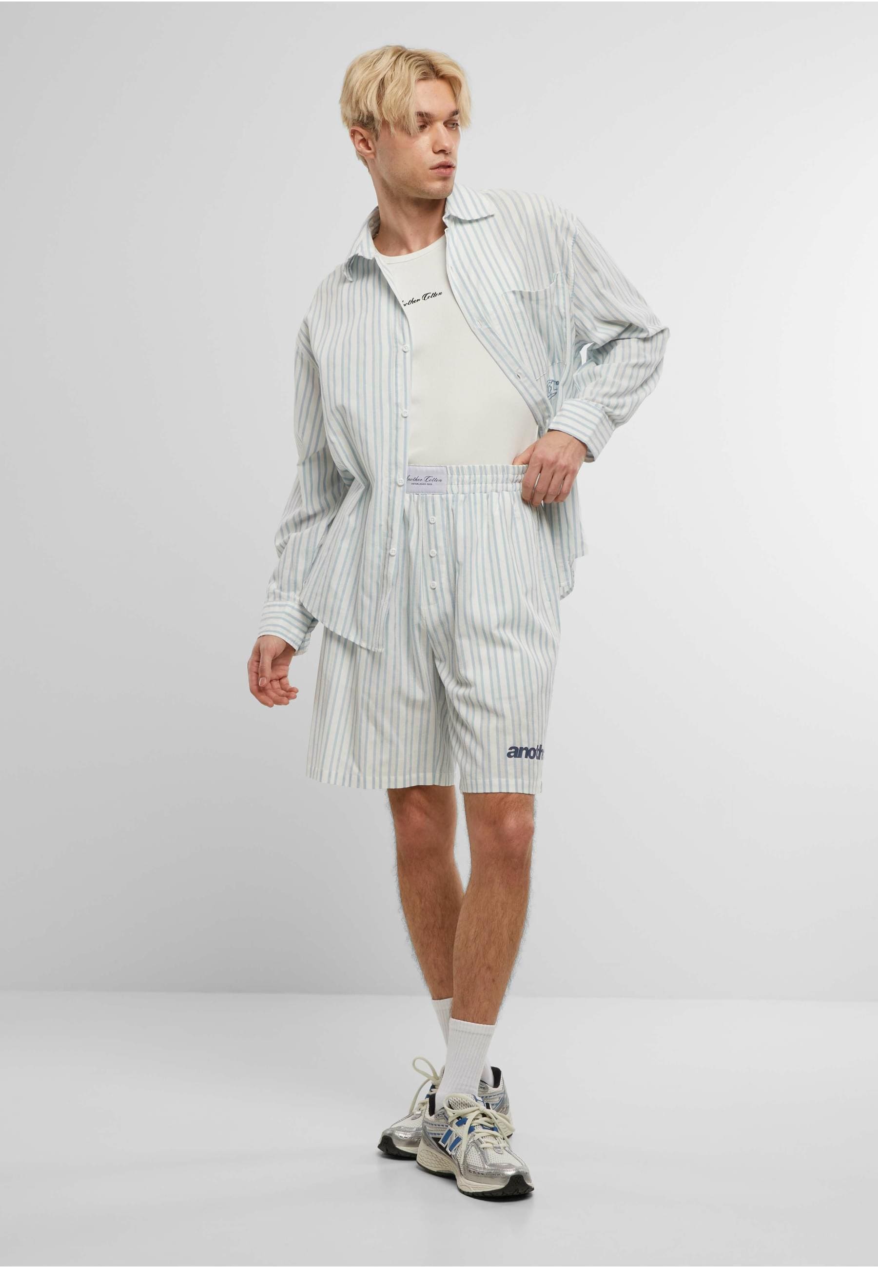 Another Cotton Lab Shorts »Another Cotton Lab Oversized Striped Short Pants«, (1 tlg.)
