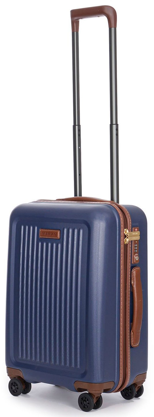 Stratic Hartschalen-Trolley »Merian S, navy«, 4 Rollen, Handgepäck Reisekoffer Reisegepäck TSA-Zahlenschloss