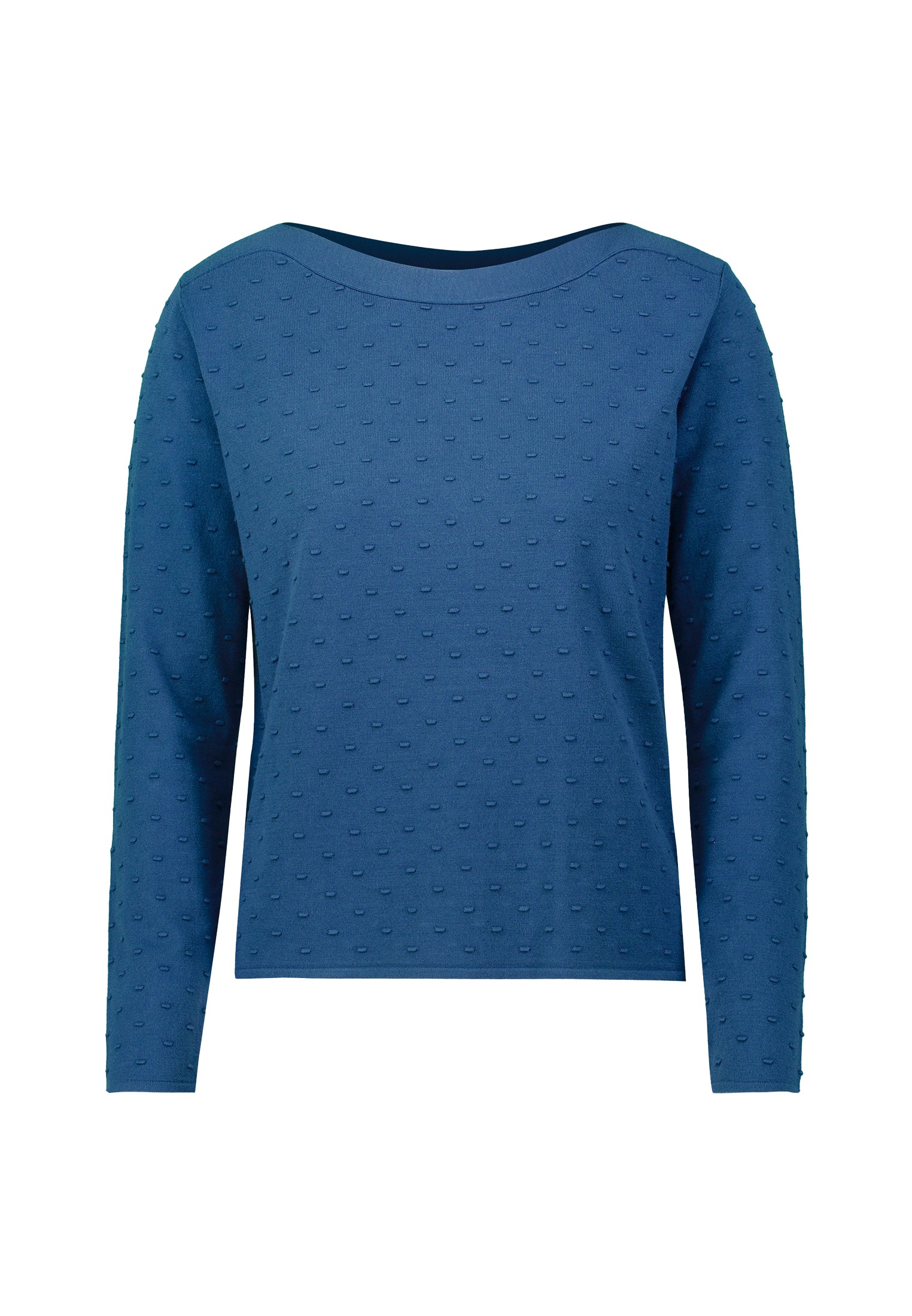 Zero Strickpullover »zero Pullover mit Punktstickerei«, (1 tlg.), weiteres Detail