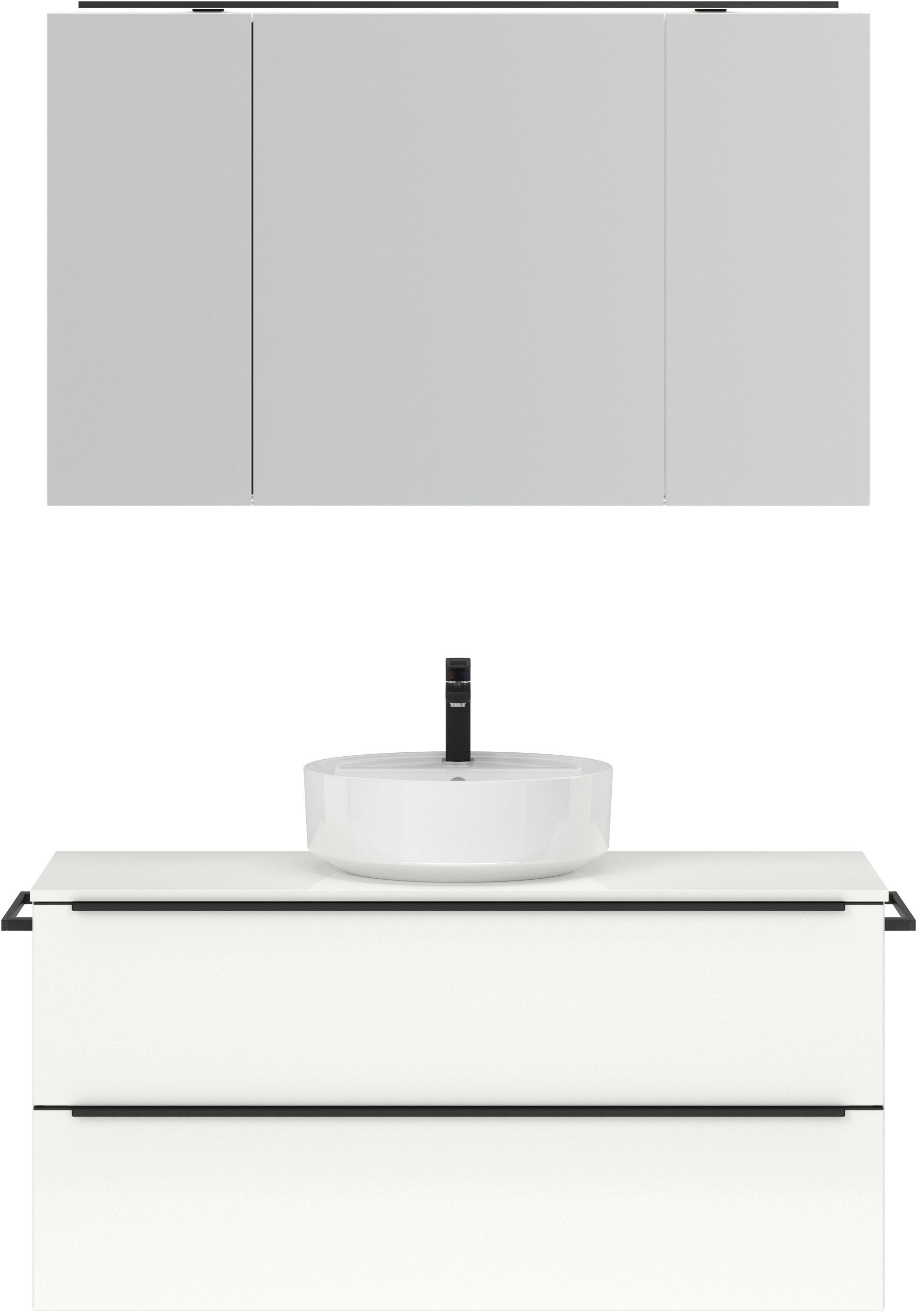 nobilia Badmöbel-Set "Alvene" vormontiert, mit Soft-Close, 2 Stk. tlg. günstig online kaufen