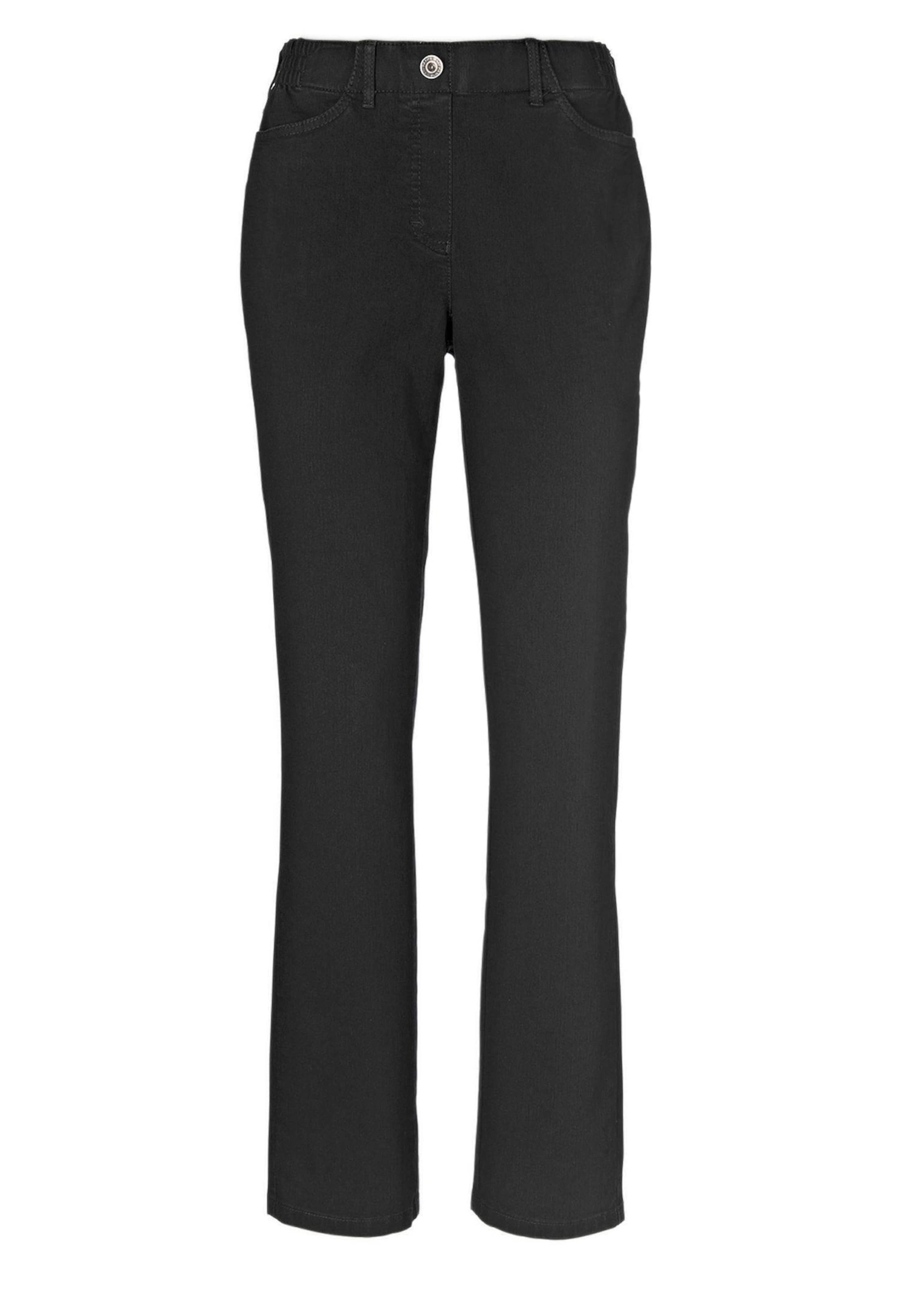 Regular-fit-Jeans GOLDNER "Klassische Jeansschlupfhose MARTHA", Damen, Gr. 38, N-Gr, schwarz, Obermaterial: 78% Baumwolle CO. 20% Polyester PES. 2% Elasthan EL., Jeans