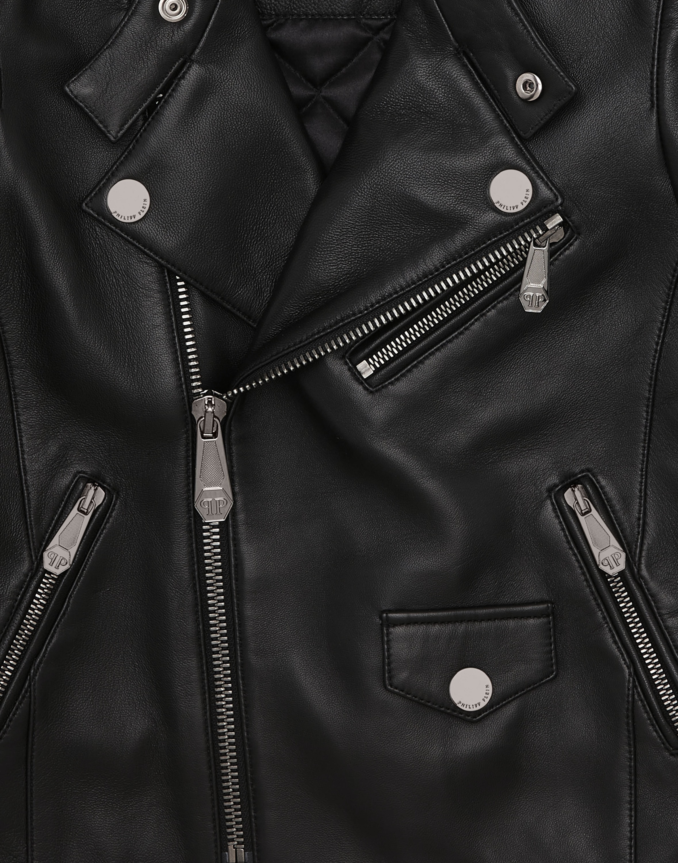 PHILIPP PLEIN Bikerjacke »Leder-Bikerjacke«