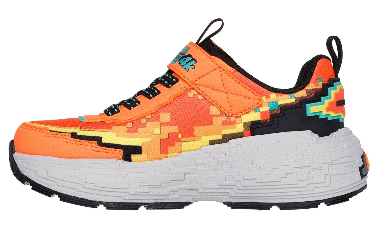 Skechers Sneaker »MEGA-CRAFT 4K«, Klettschuh im coolen Pixel-Look, Größenschablone zum Download