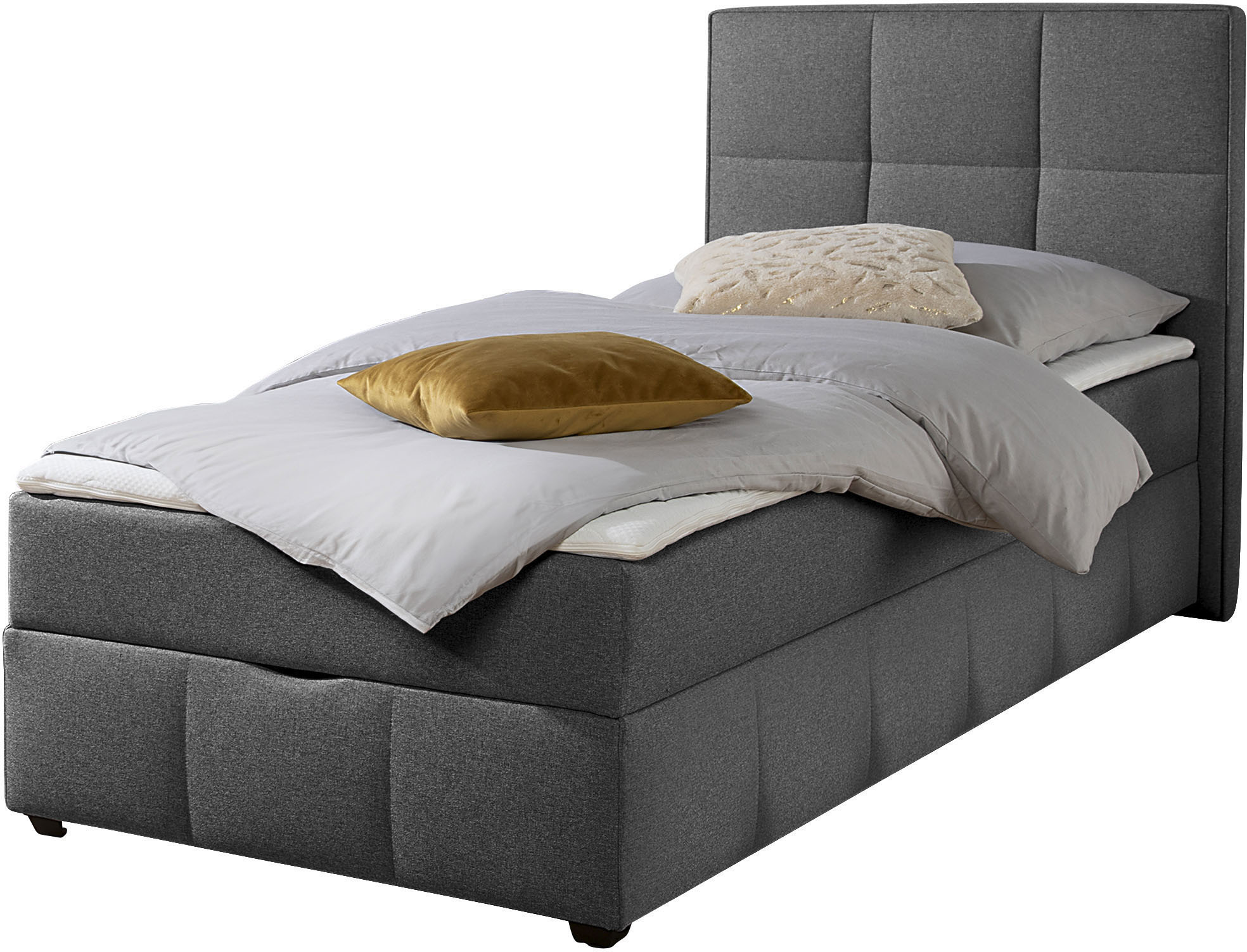 Home affaire Boxbett "Niemes inkl. Bettkasten und Topper, auch in Überlänge erhältlich" Boxbett mit Bettkasten, inkl. Topper