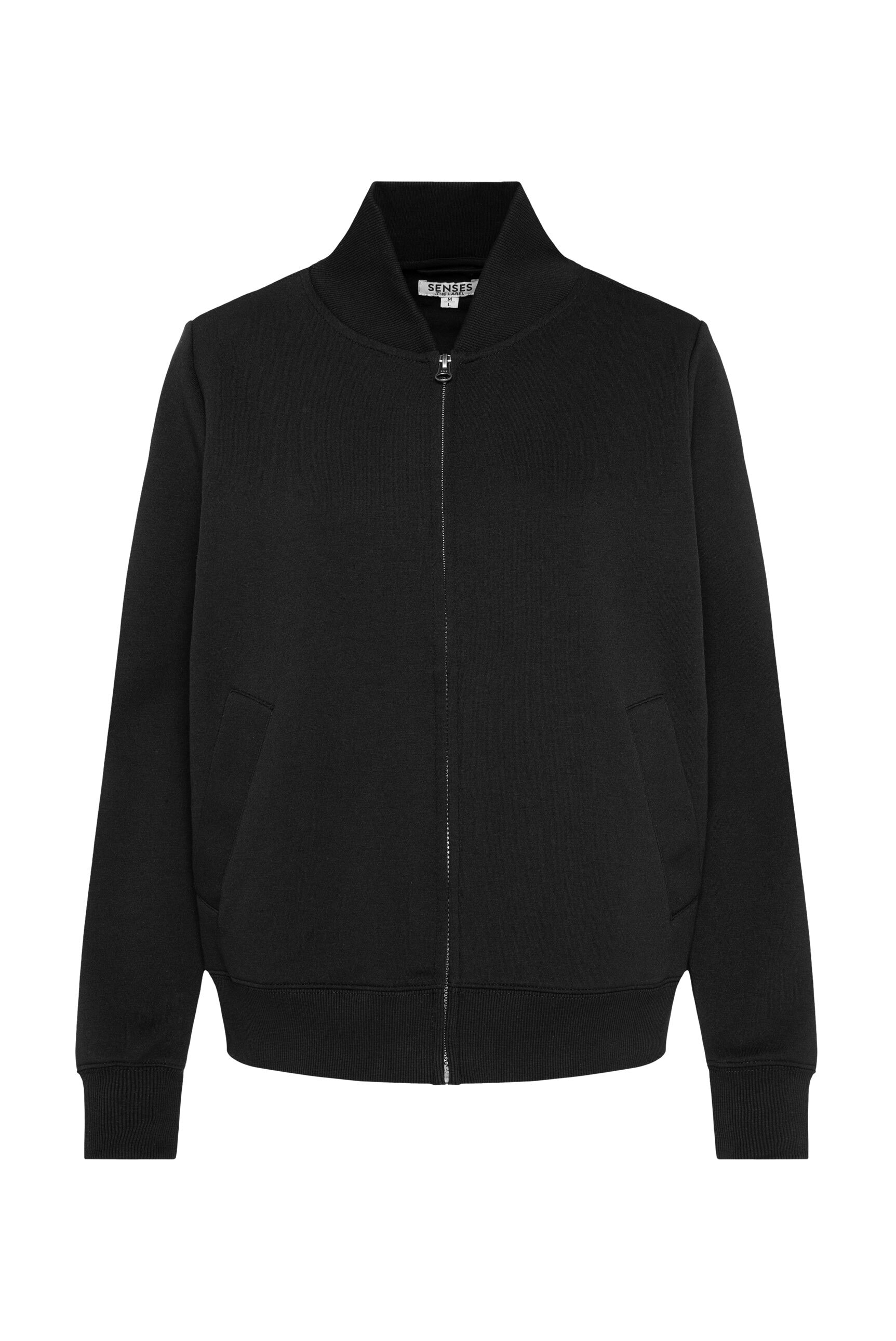 SENSES.THE LABEL Sweatjacke, mit Baumwolle