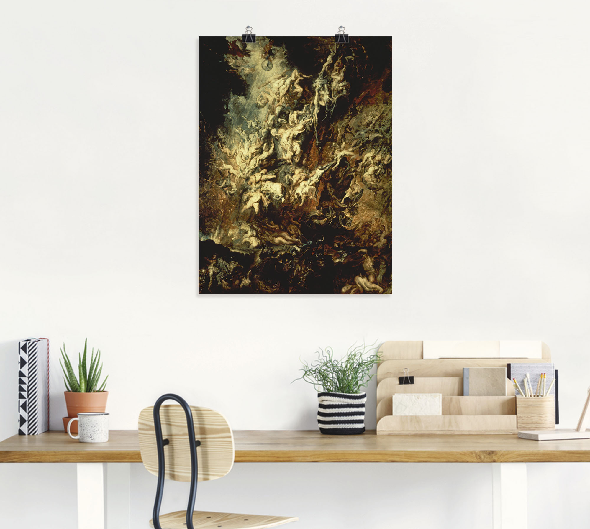Thumbnail - Artland Kunstdruck "Höllensturz der Verdammten I", Dark Fantasy, (1 St.), als Leinwandbild, Poster, Wandaufkleber in ver...