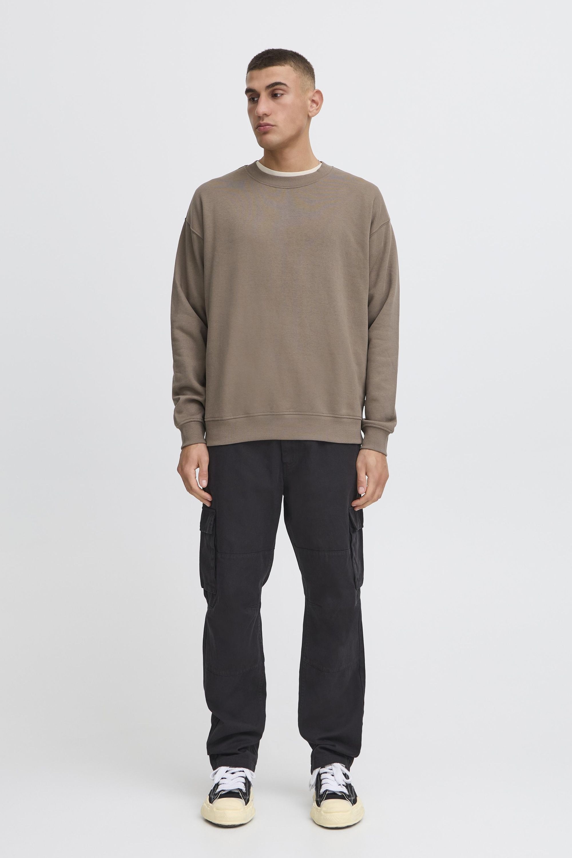 Solid Longpullover "Sweatshirtpullover SDLenz" günstig online kaufen