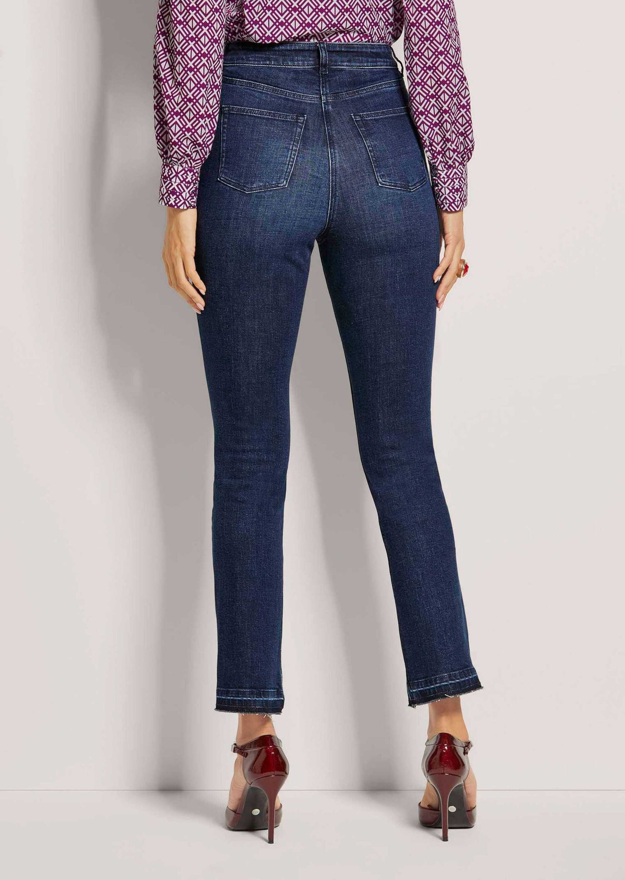 MADELEINE Regular-fit-Jeans »Jeans 5-Pocket-Jeans mit schrägen Saumkanten«