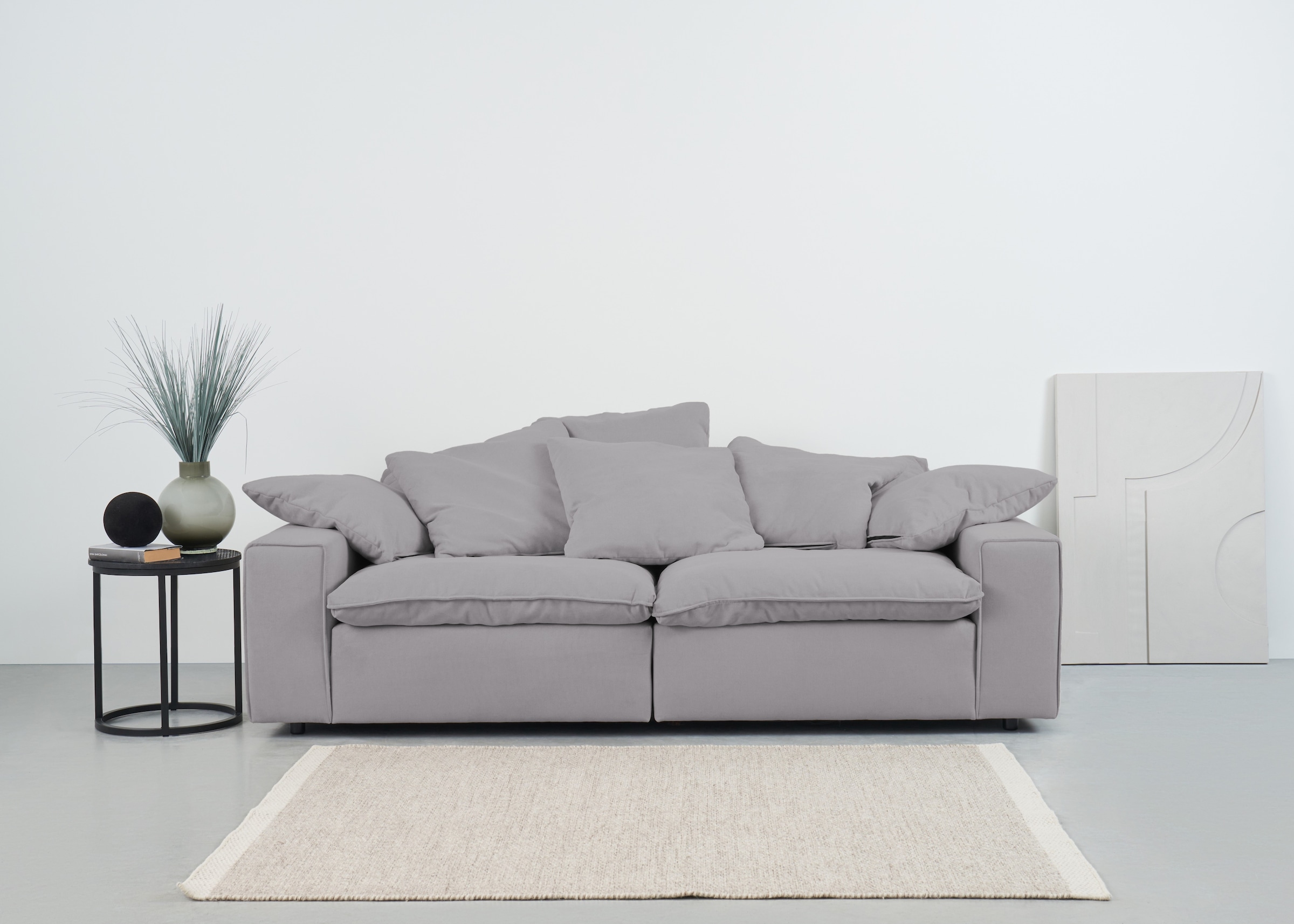 Big-Sofa »Venslev«, Lounge-Sofa, mit extra tiefer Sitzfläche und losen Kissen