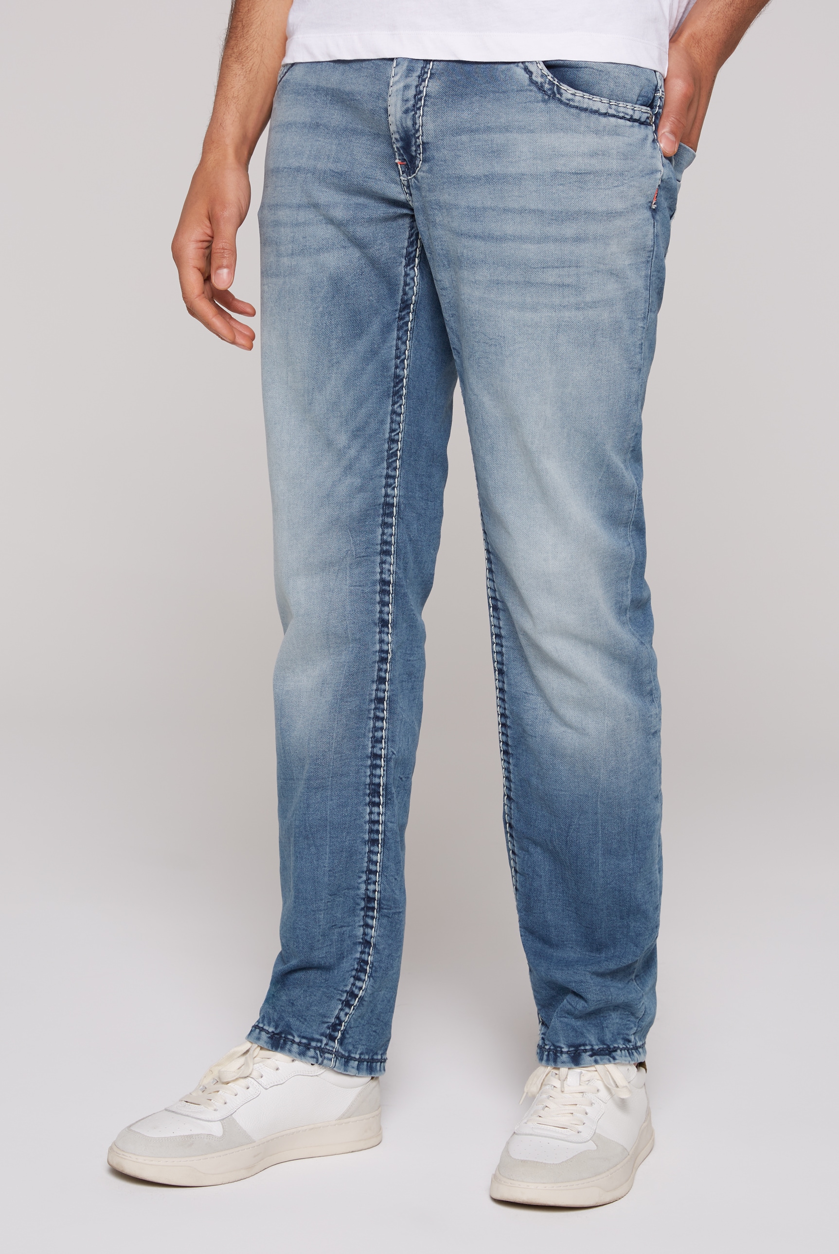 Comfort-fit-Jeans, mit zwei Leibhöhen