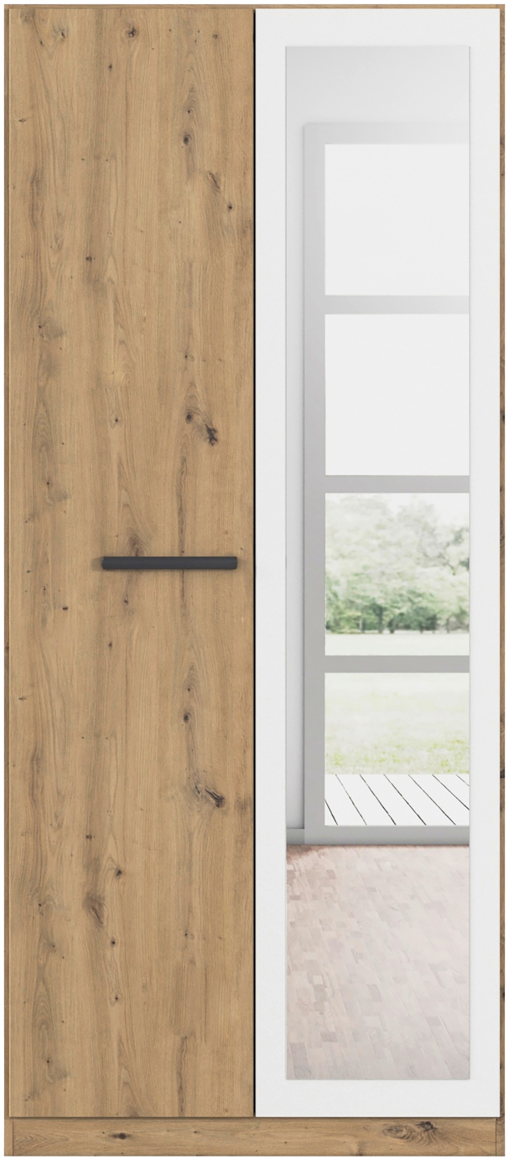 Thumbnail - rauch Drehtürenschrank "Kleiderschrank Schrank Garderobe Garderobenschrank Stauraumwunder MODI", optional mit Spiegel MA...