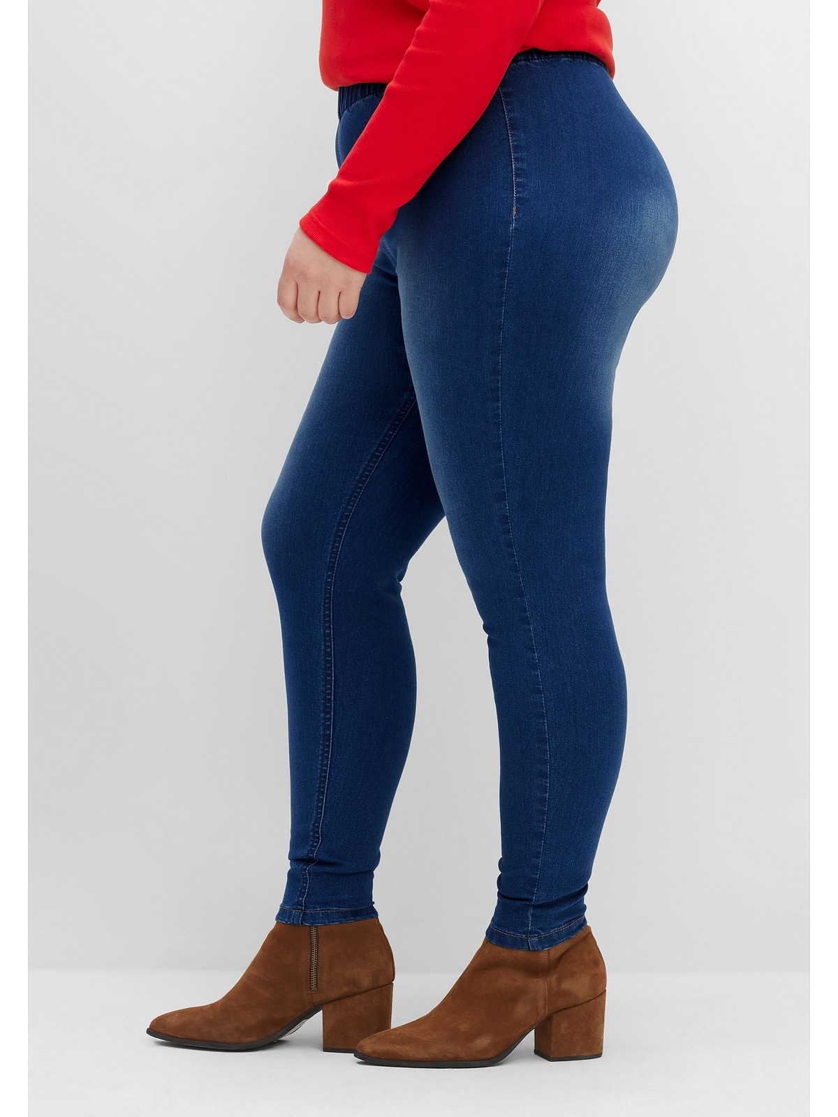 Sheego Jeansjeggings »Große Größen«, mit im | BAUR Doppelpack, kaufen online Kontrastnähten