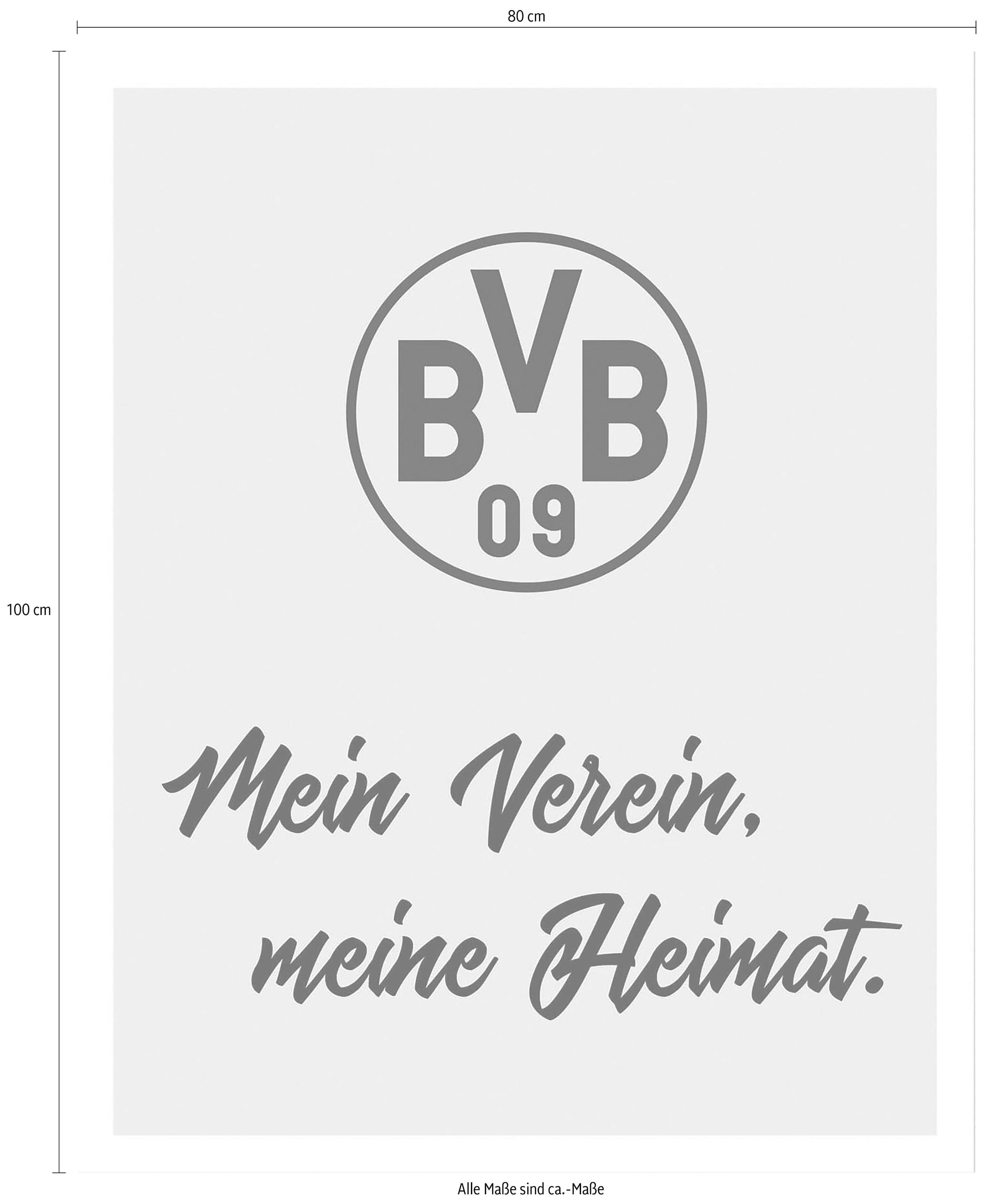 Wall-Art Poster »BVB Mein Verein, meine Heimat«, Landschaften, Poster ohne Bilderrahmen