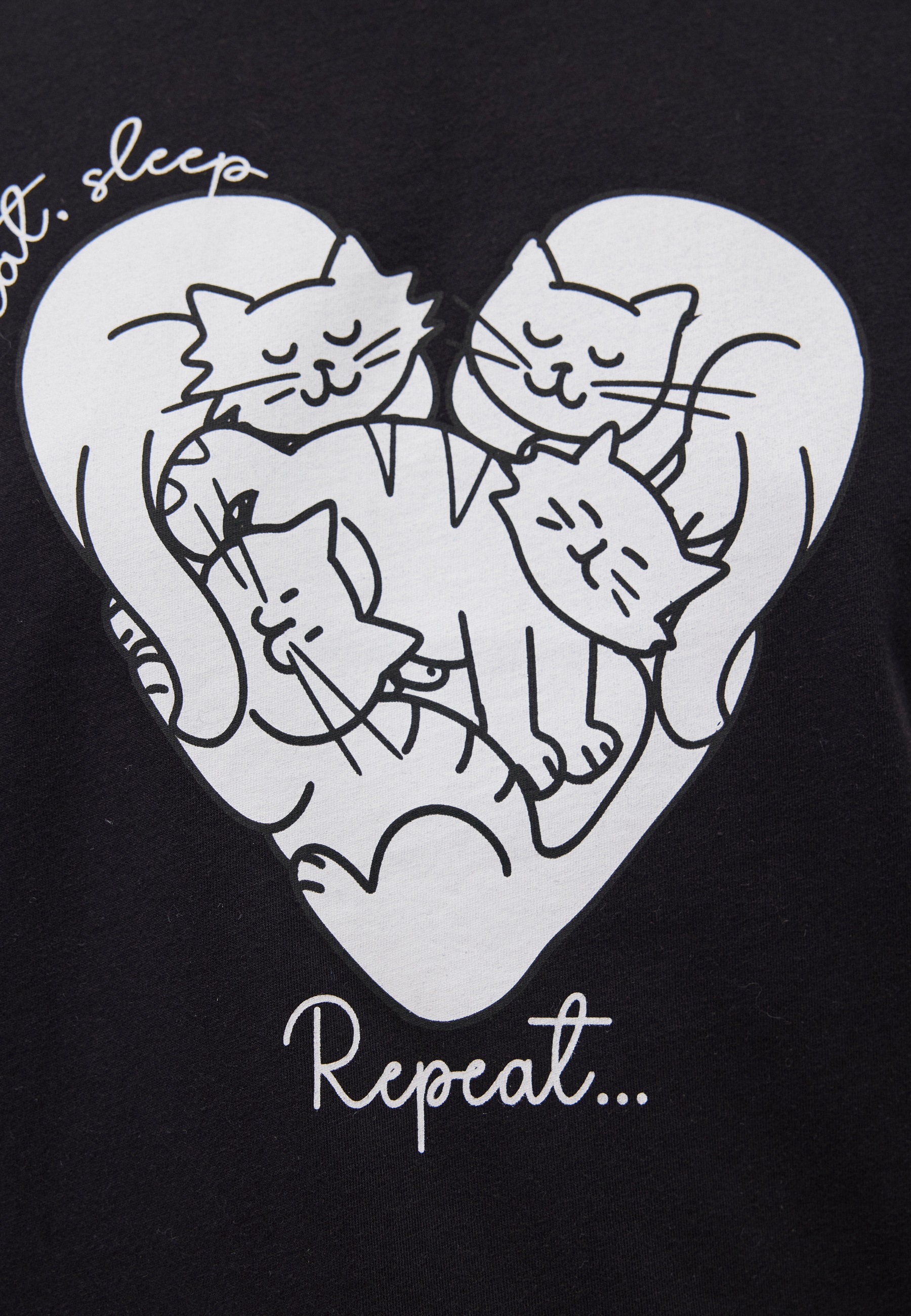 Mavi T-Shirt »CAT HEART T-SHIRT«, Print T-Shirt