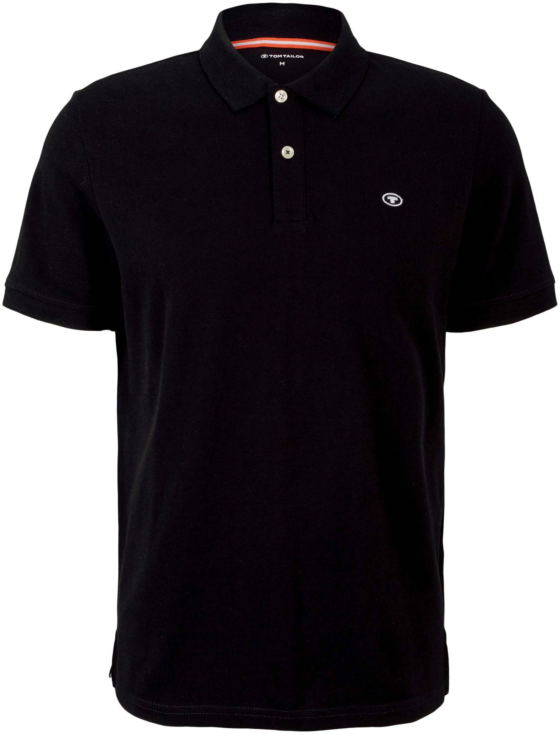 TOM TAILOR Poloshirt »Tom Tailor Herren Poloshirt«, mit kurzem Schnitt ▷  für | BAUR