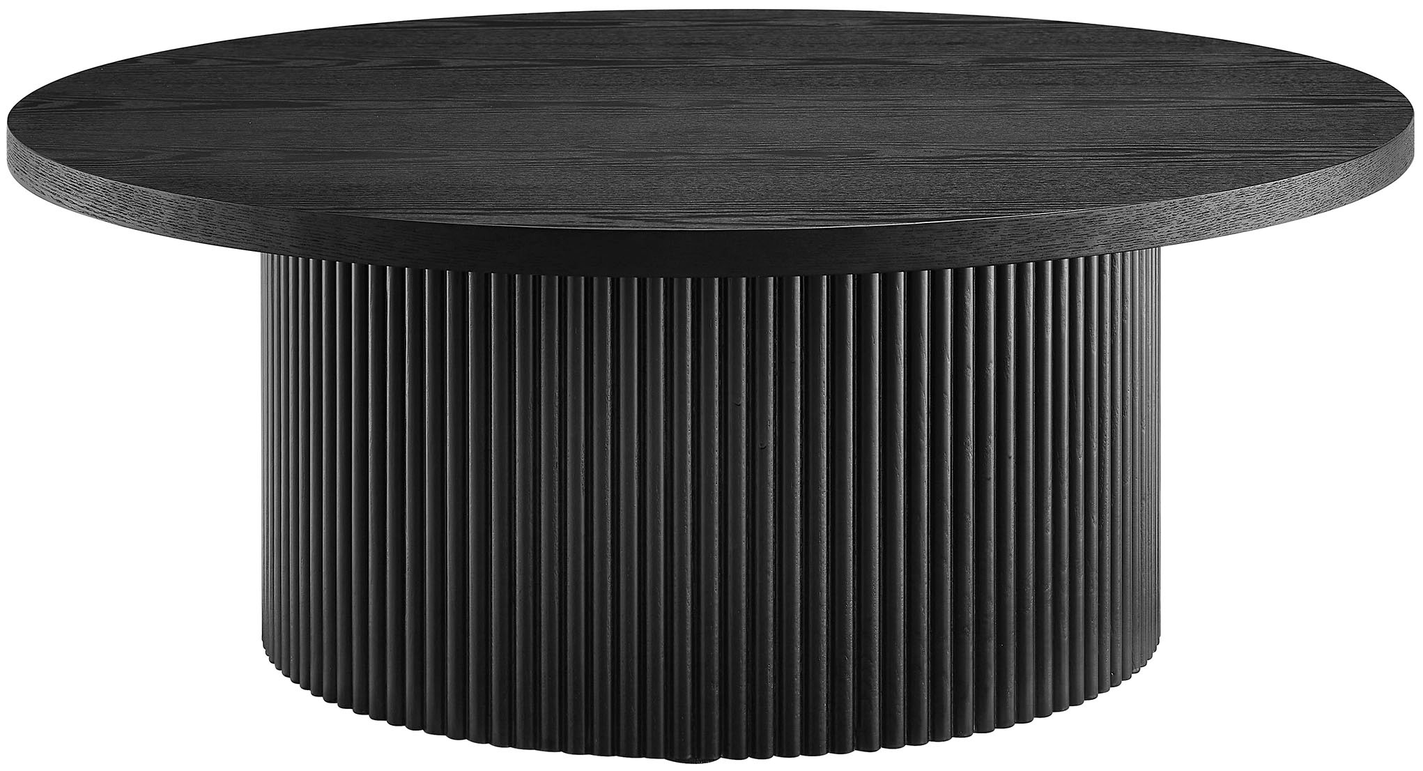 SalesFever Couchtisch "mit Massivholz-Lamellen, Ø 85 cm" 1 Stk. tlg. mit Ma günstig online kaufen