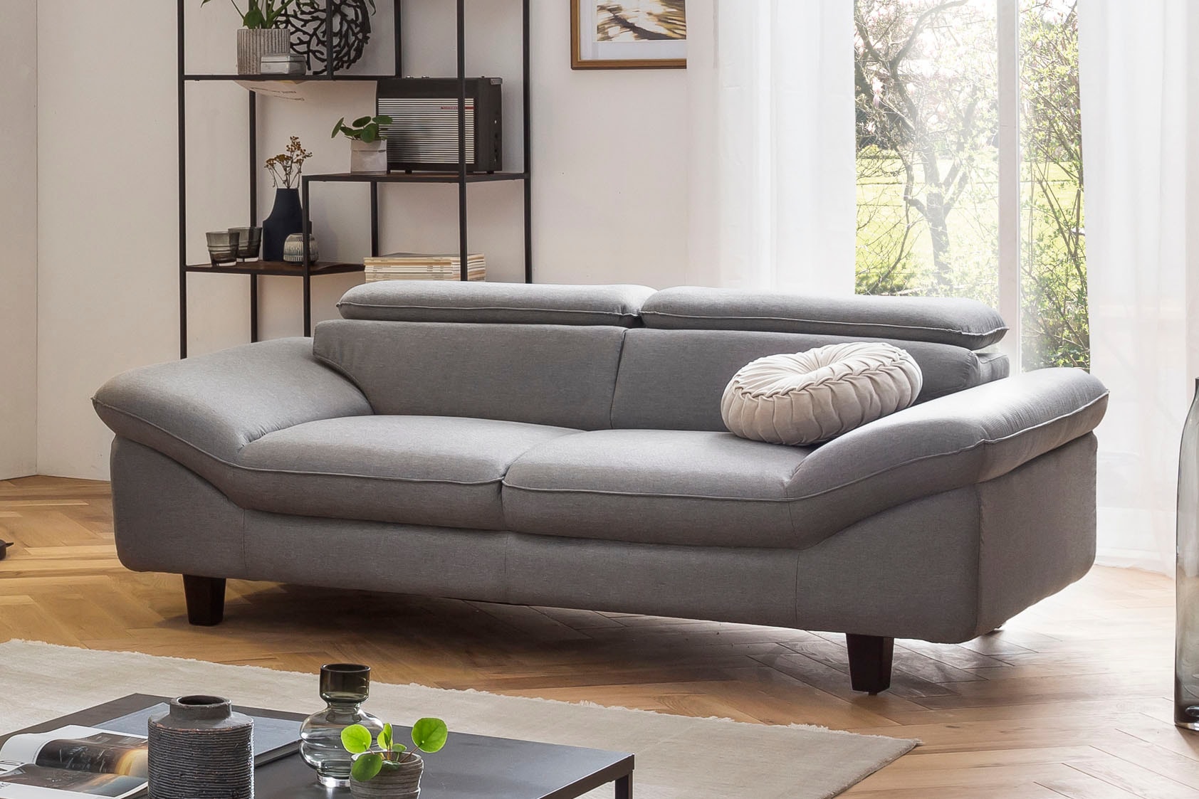 Home affaire 3-Sitzer "Pilot", Big-Sofa mit Kopfteilverstellung günstig online kaufen